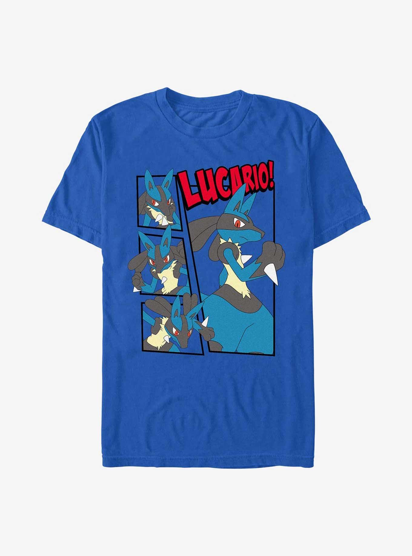 Pokemon Lucario Panels T-Shirt, , hi-res