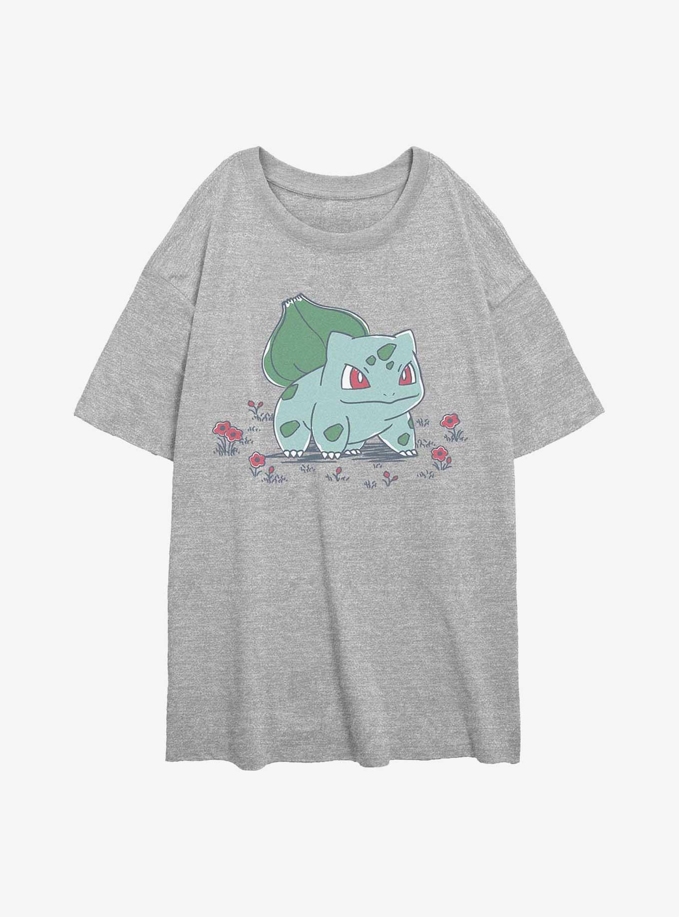 Pokemon Bulbasaur Flowers Girls Oversized T-Shirt, , hi-res