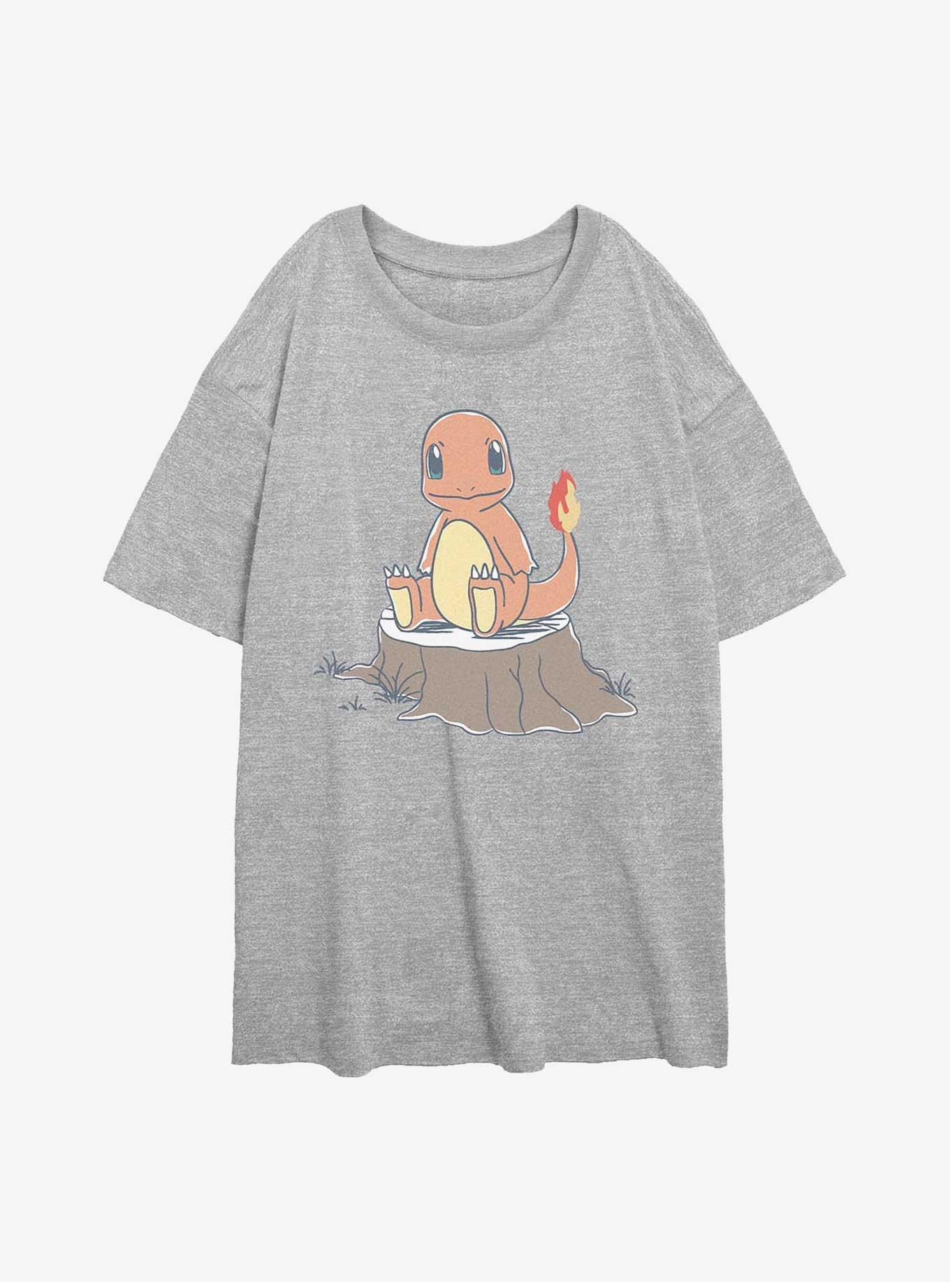 Pokemon Charmander Simple Girls Oversized T-Shirt, , hi-res