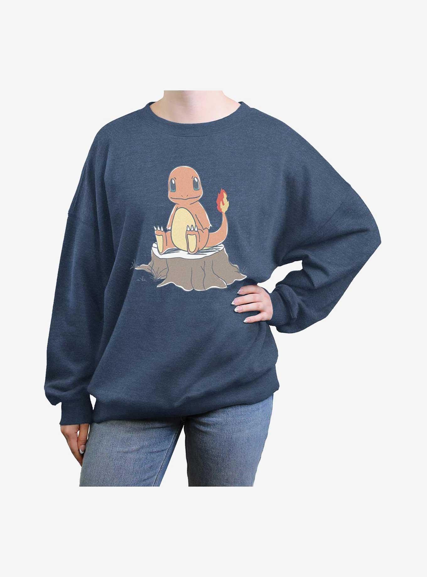 Pokemon Charmander Simple Girls Oversized Sweatshirt, , hi-res