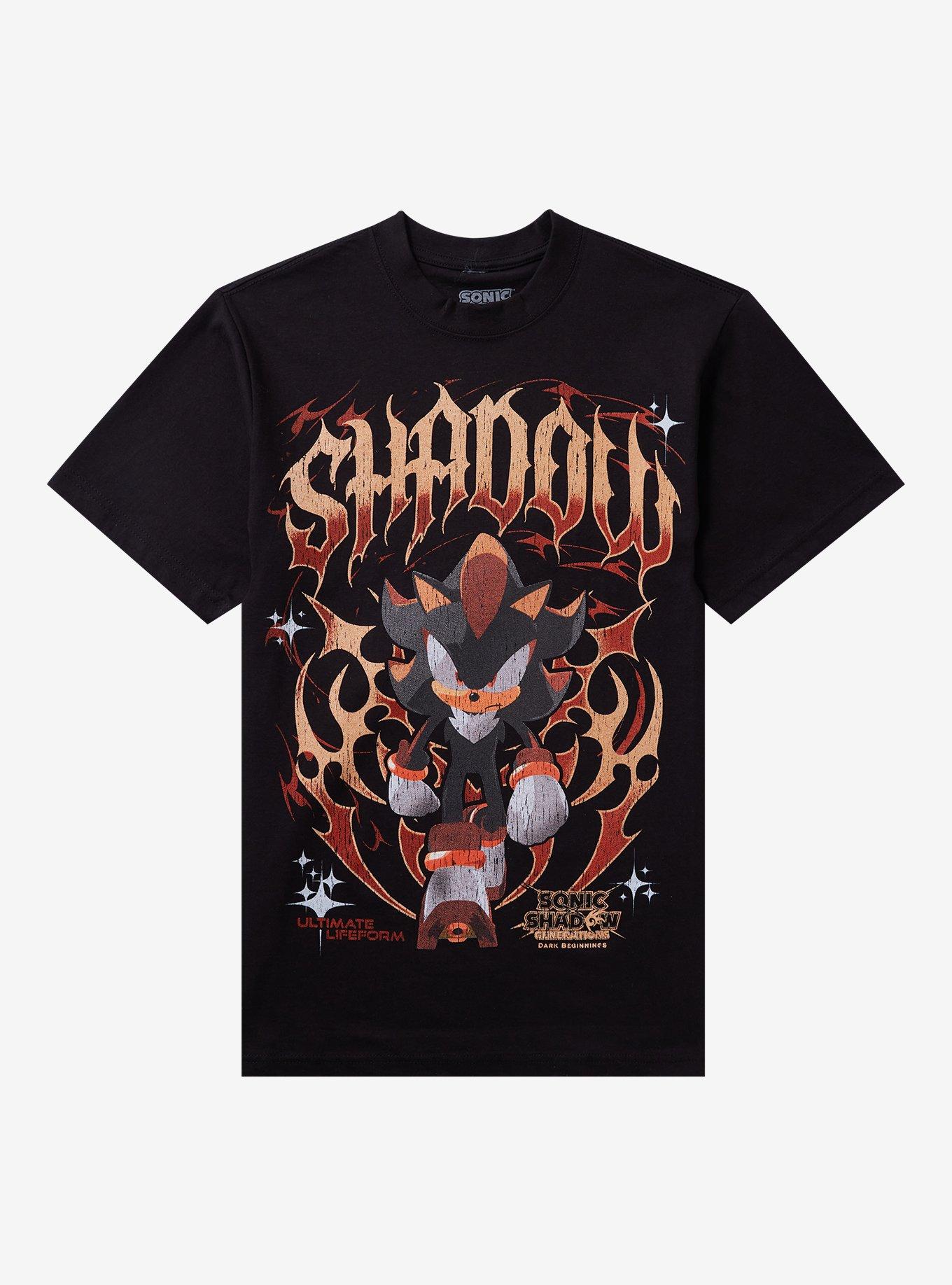 Sonic X Shadow Generations Shadow Vintage Print T-Shirt | Hot Topic