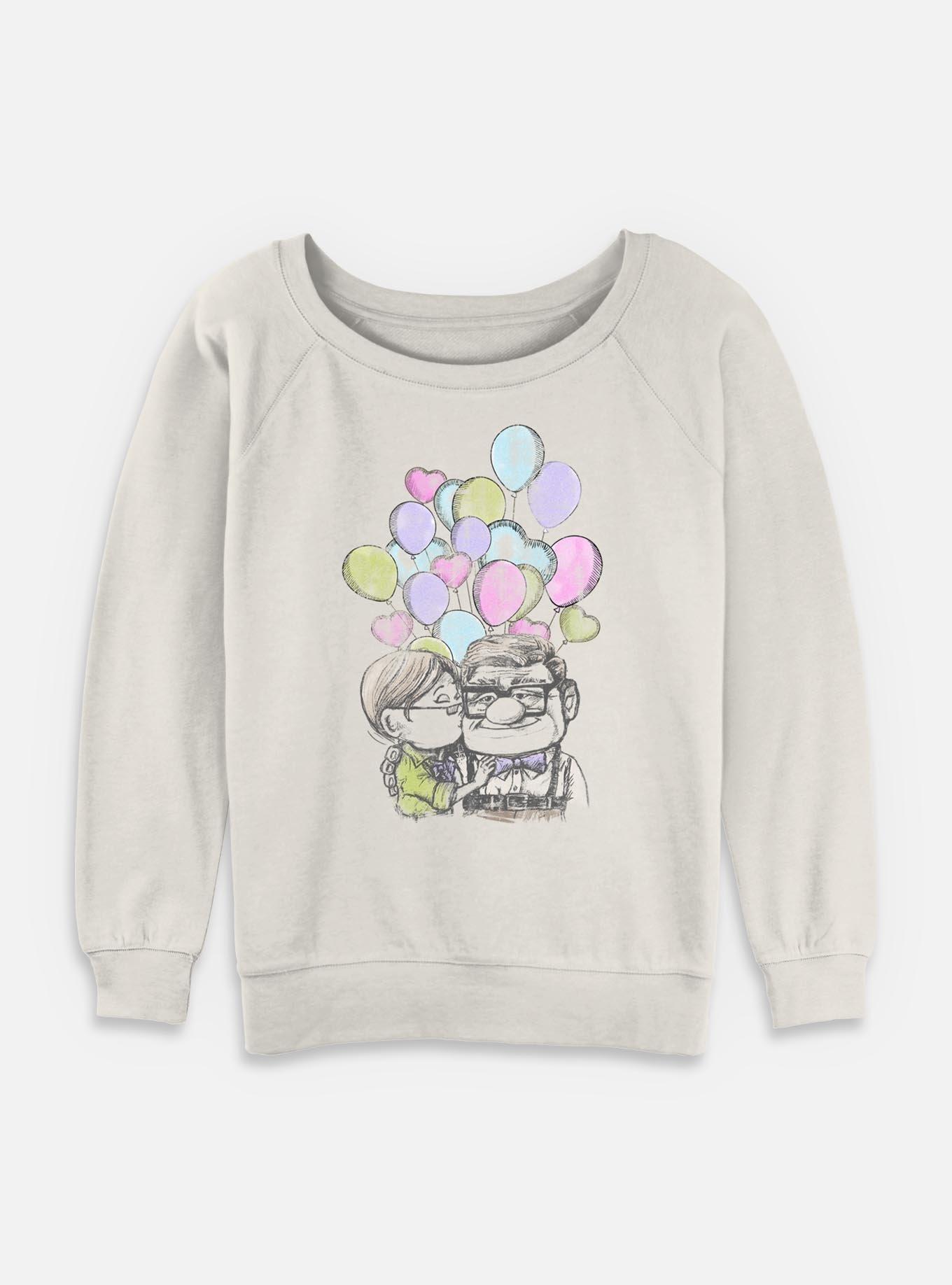 Disney Pixar Up Love Balloons Womens Slouchy Sweatshirt, , hi-res