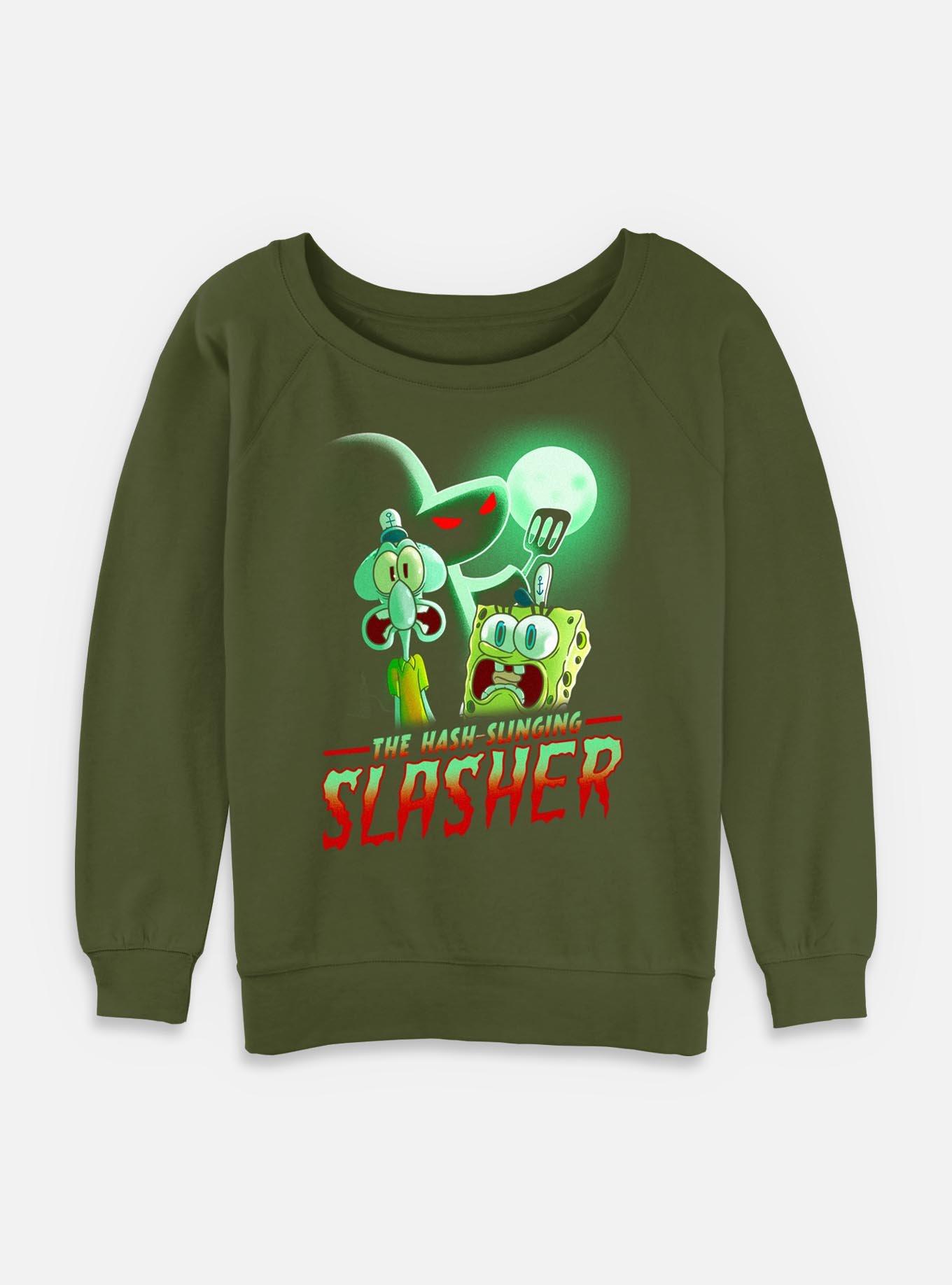 Spongebob Squarepants The Hash Slinging Slasher Womens Slouchy Sweatshirt, , hi-res