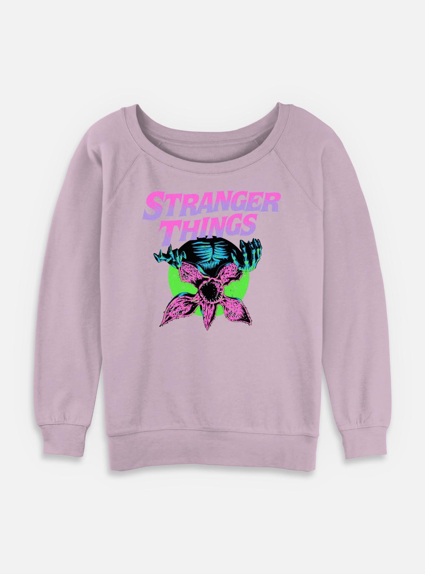 Stranger Things Demogorgon Retro  Womens Slouchy Sweatshirt, , hi-res