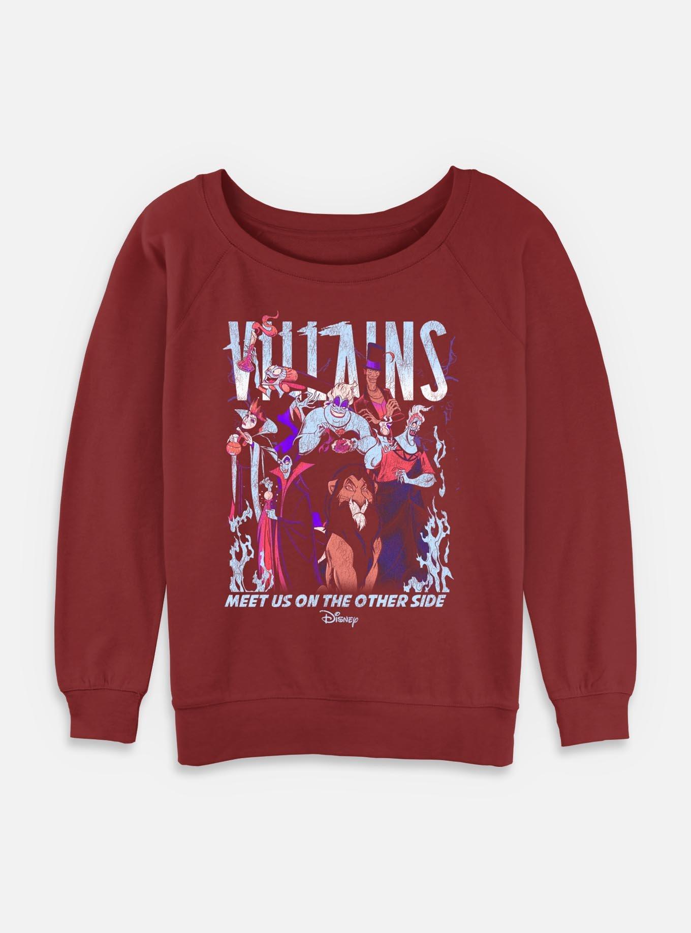 Disney Villains Villains Meet Us On The Other Side Womens Slouchy Sweatshirt, , hi-res