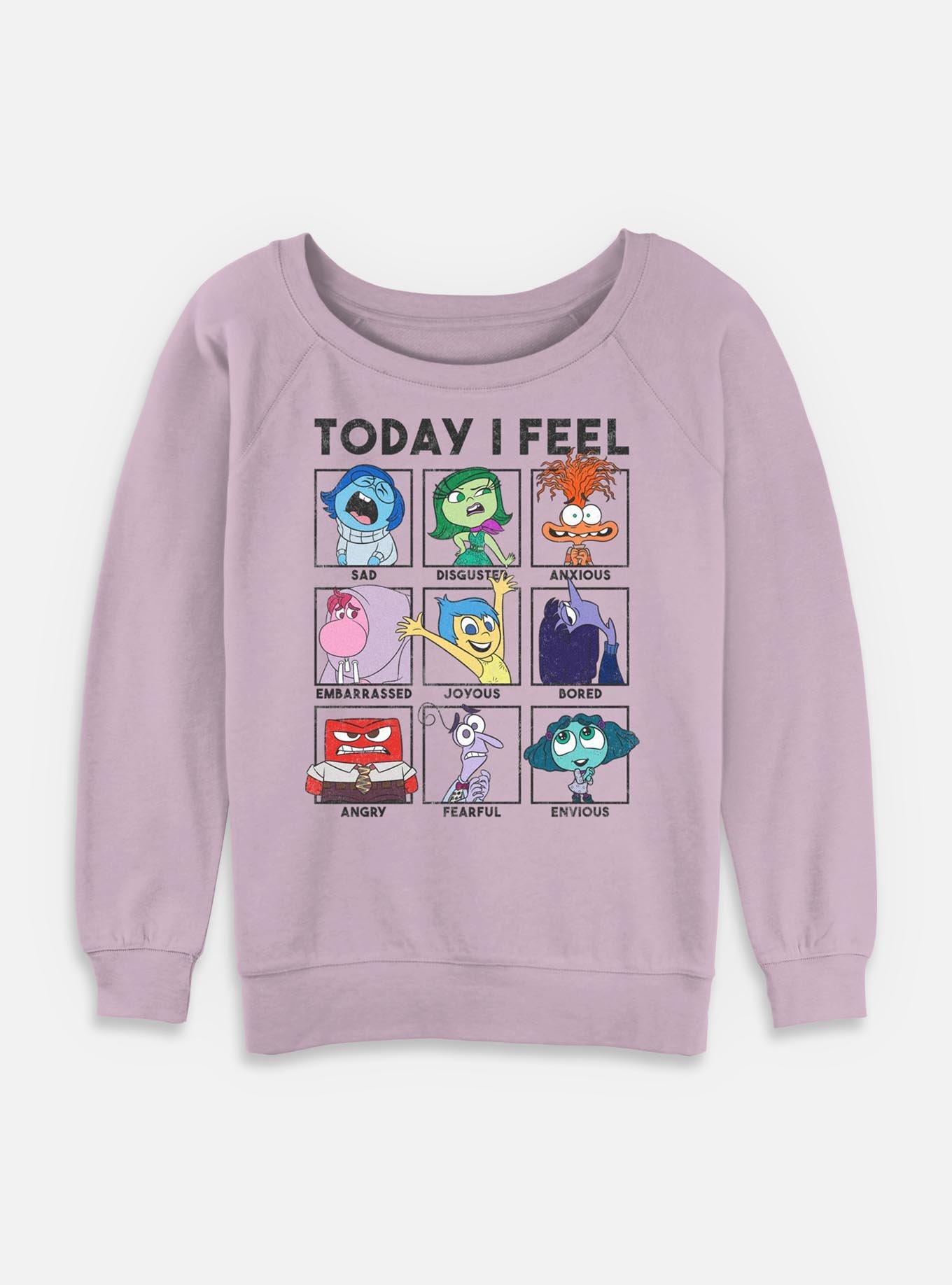 Disney Pixar Inside Out Today I Feel Womens Slouchy Sweatshirt, , hi-res