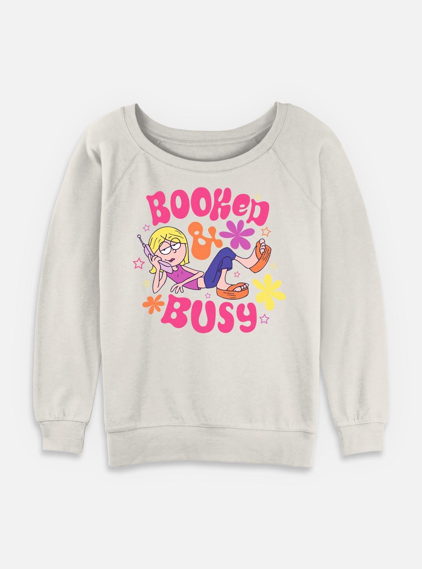 Disney Lizzie McGuire Booked & Busy Womens Slouchy Sweatshirt, , hi-res