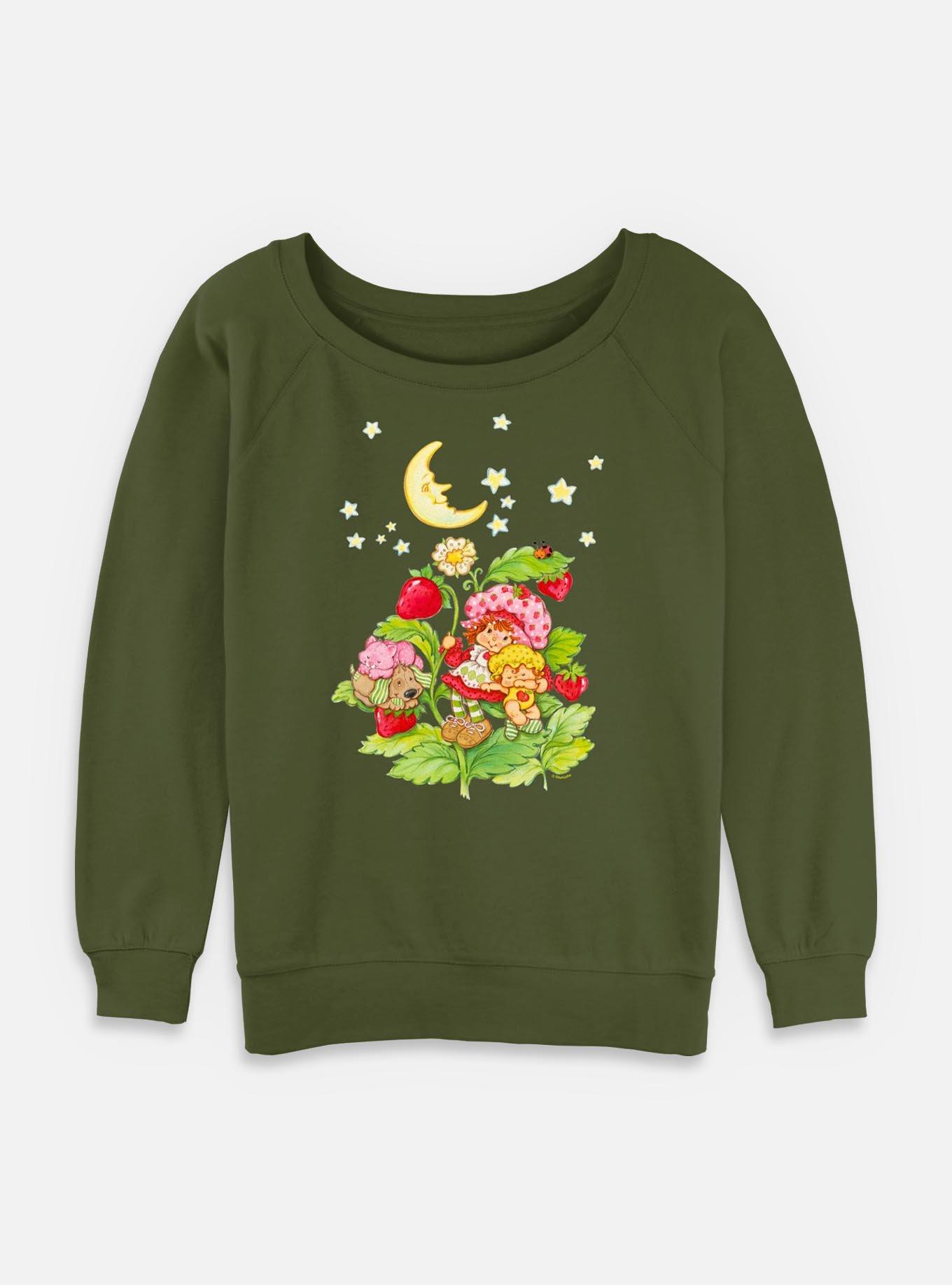 Strawberry Shortcake Berry Moon Womens Slouchy Sweatshirt, , hi-res