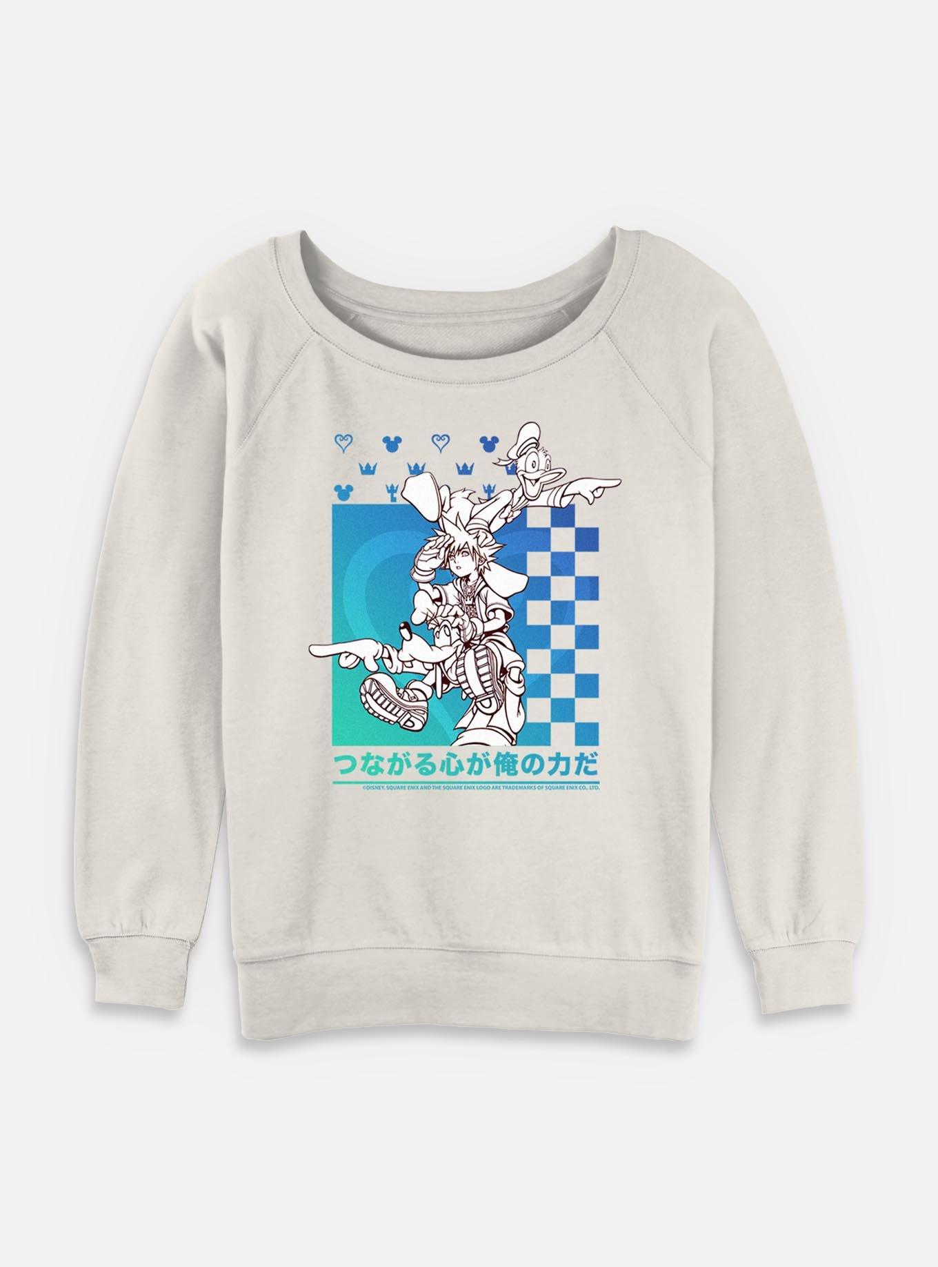 Disney Kingdom Hearts Power Friends Womens Slouchy Sweatshirt, , hi-res