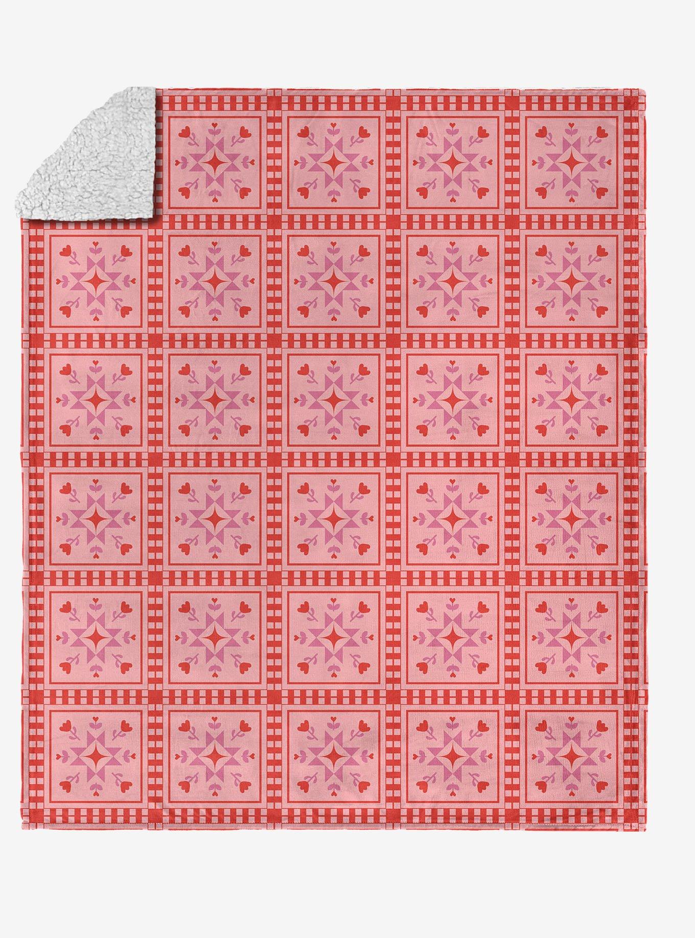 Quilted Silk Touch Sherpa Throw Blanket, , hi-res