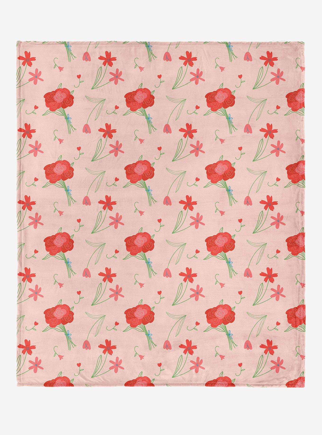 Flowers 60x80" Silk Touch Throw Blanket, , hi-res