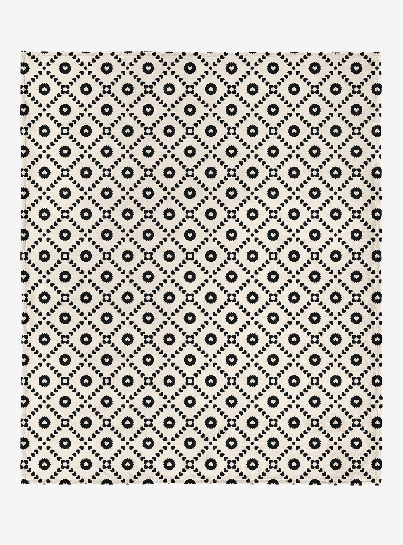 Black Hearts 50x60" Silk Touch Throw Blanket, , hi-res