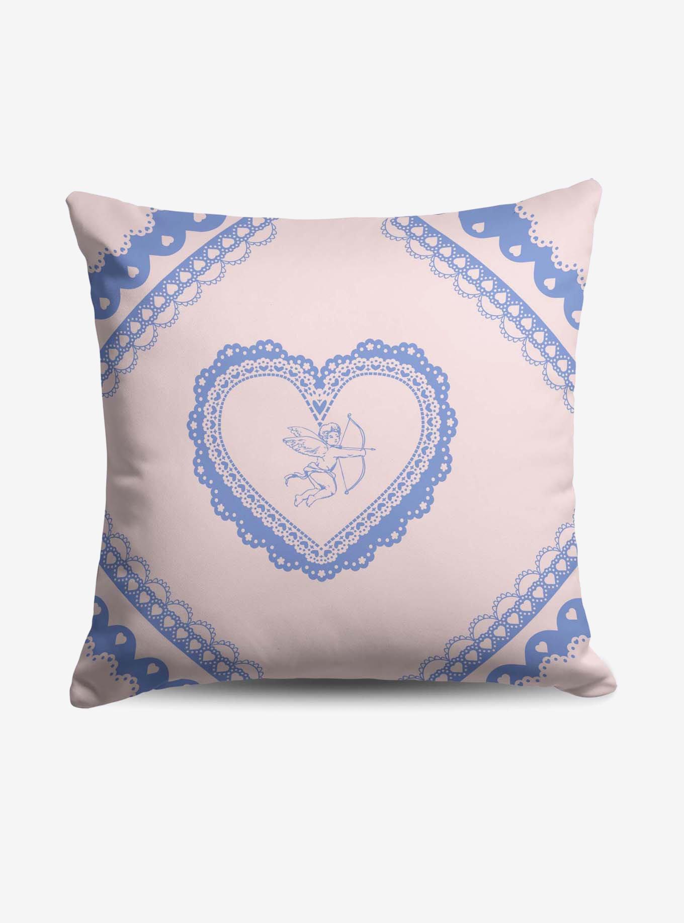 Vintage Hearts Throw Pillow, , hi-res