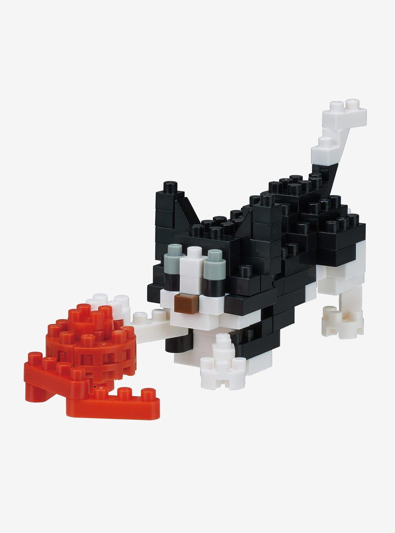 Kawada Nanoblock Cats Collection Series Playing Cat Build Kit, , hi-res