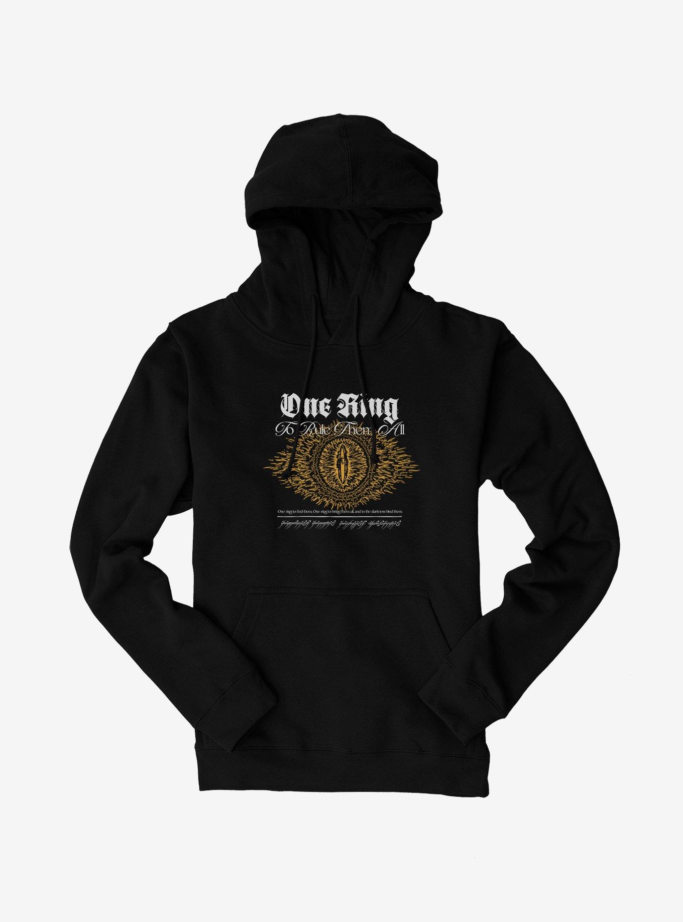 The Lord Of The Rings One Ring Eye Of Sauron Hoodie, , hi-res