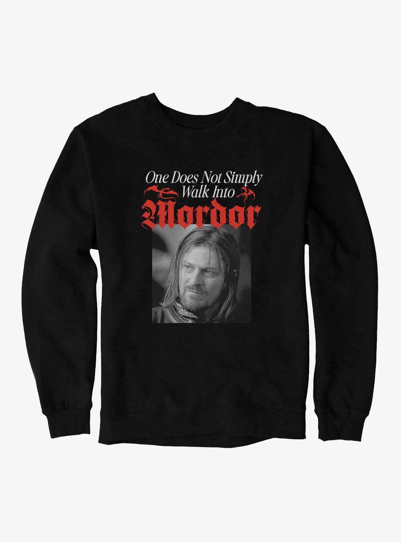 The Lord Of The Rings One Does Not Simply Walk Into Mordor Sweatshirt, , hi-res