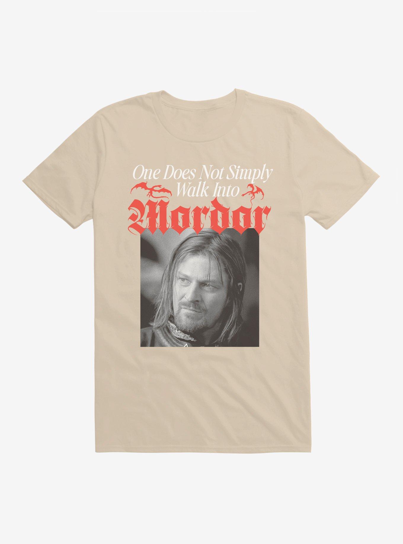 The Lord Of The Rings One Does Not Simply Walk Into Mordor T-Shirt, SAND, hi-res
