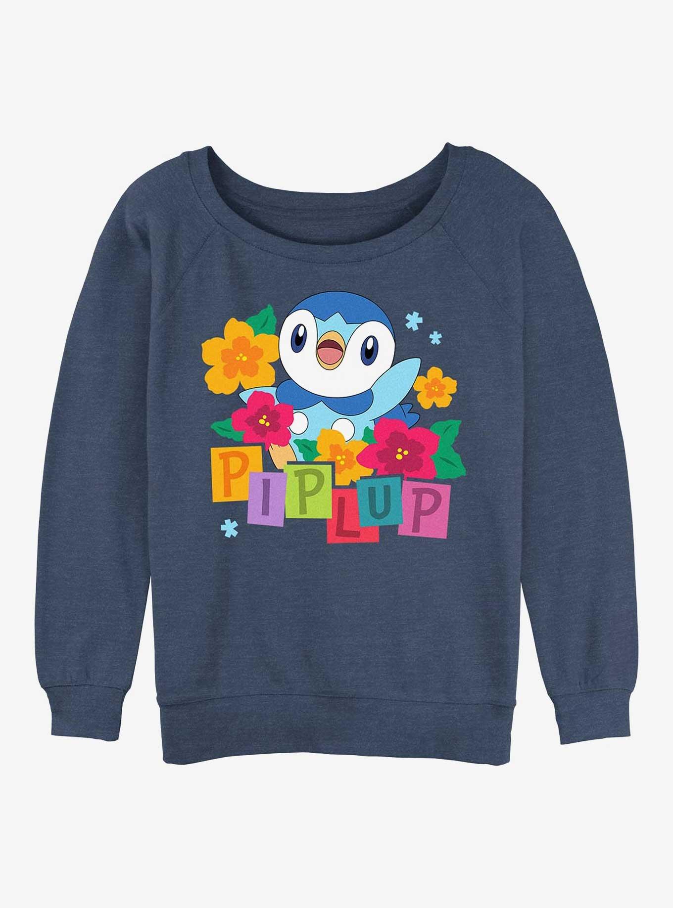 Pokemon Piplup Cutie Girls Slouchy Sweatshirt, , hi-res