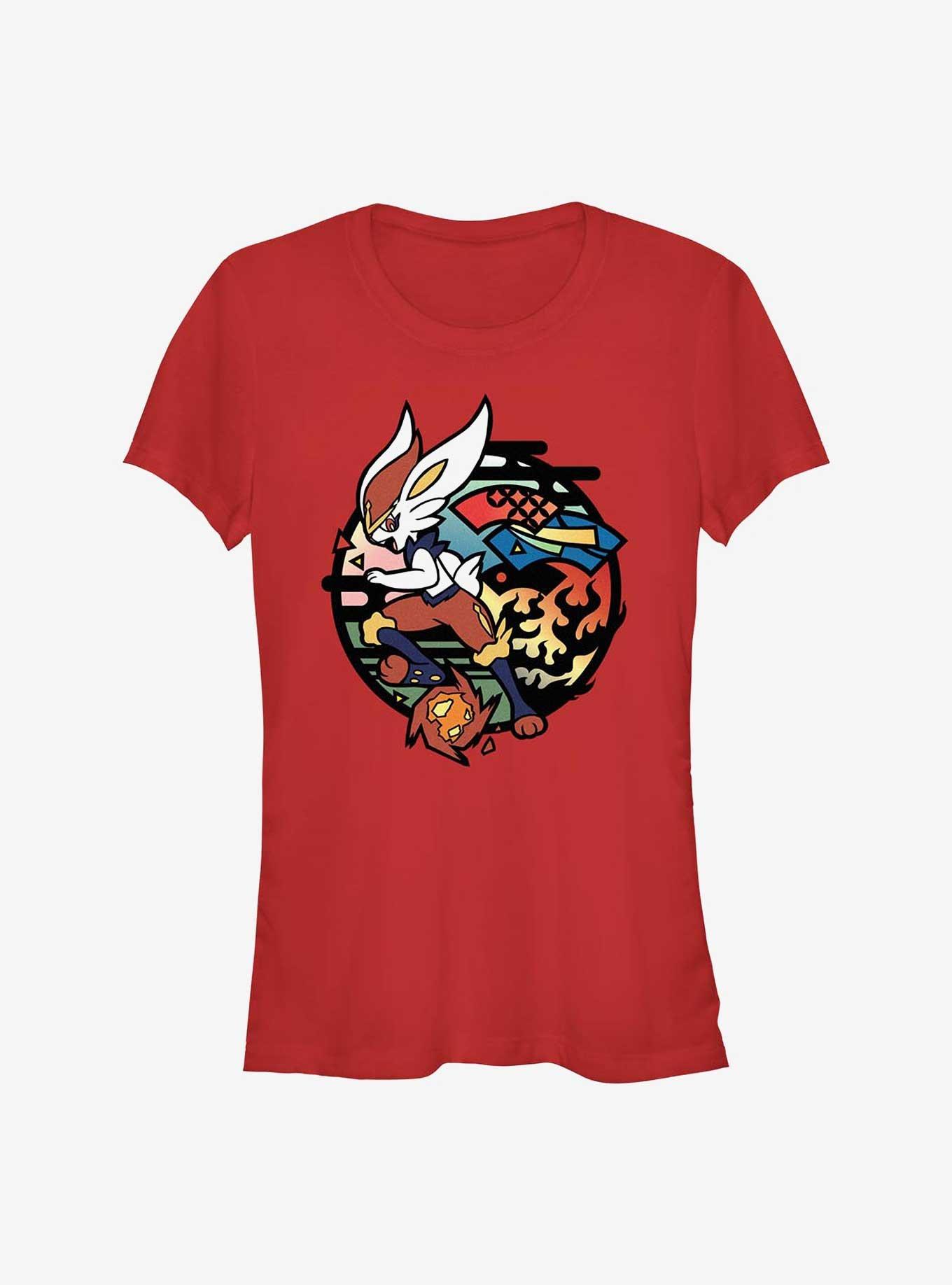 Pokemon Cinderace Girls T-Shirt, , hi-res