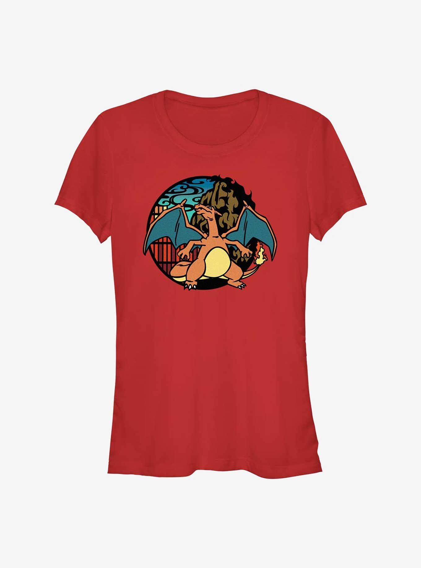 Pokemon Charizard Badge Girls T-Shirt