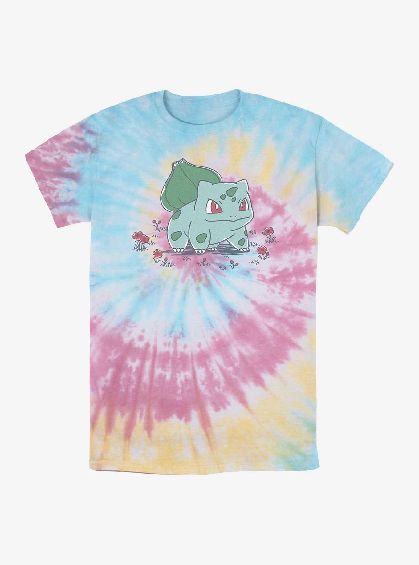 Pokemon Bulbasaur Flowers Tie-Dye T-Shirt, , hi-res