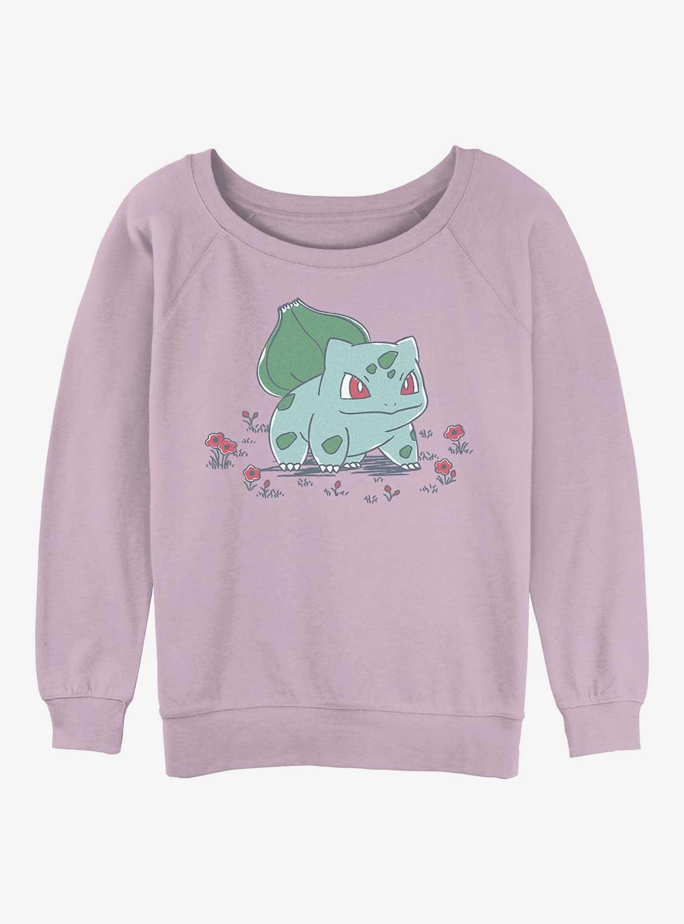 Pokemon Bulbasaur Flowers Girls Slouchy Sweatshirt, , hi-res