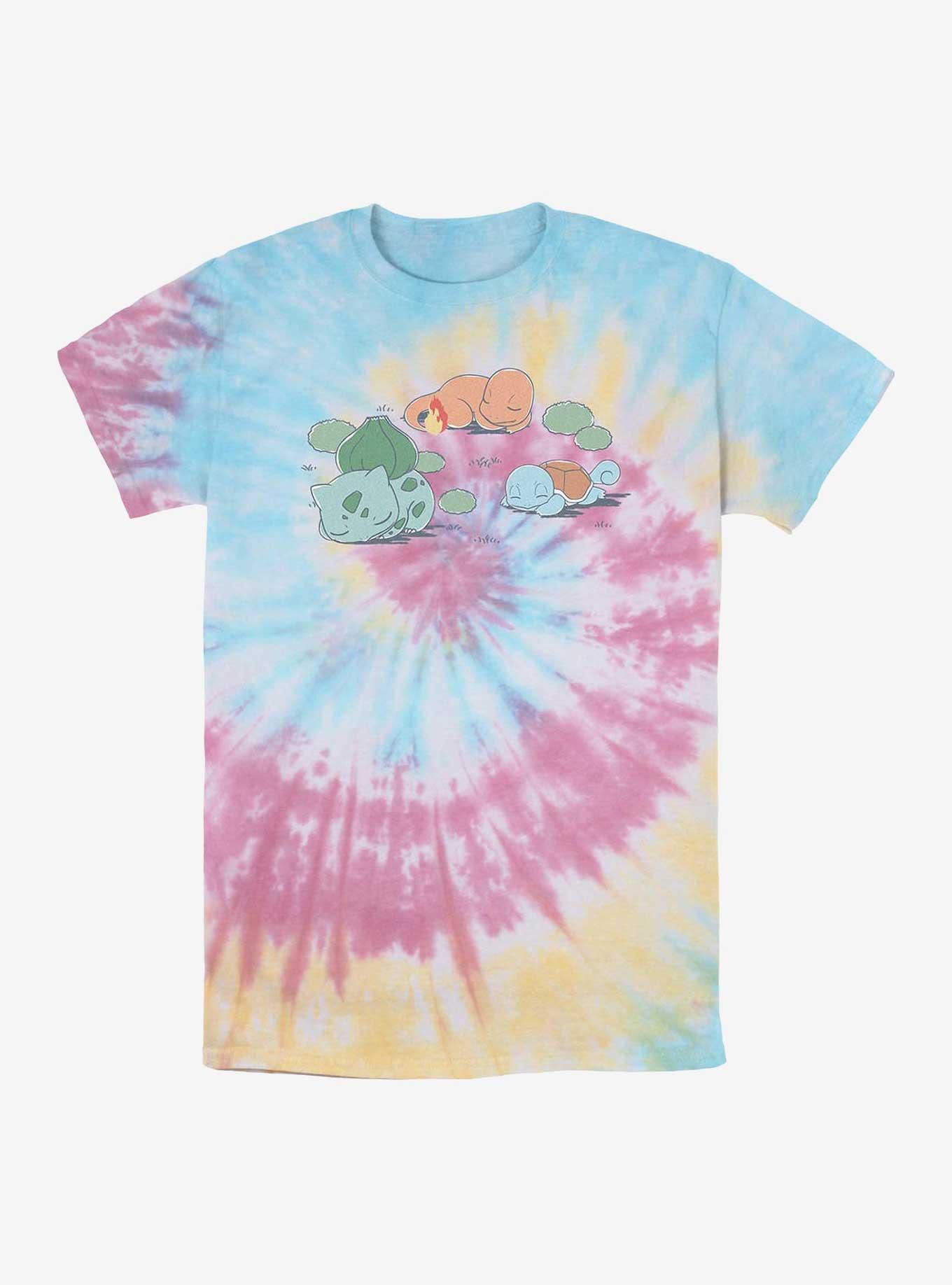 Pokemon Bulbasaur Charmander Squirtle Tie-Dye T-Shirt, , hi-res