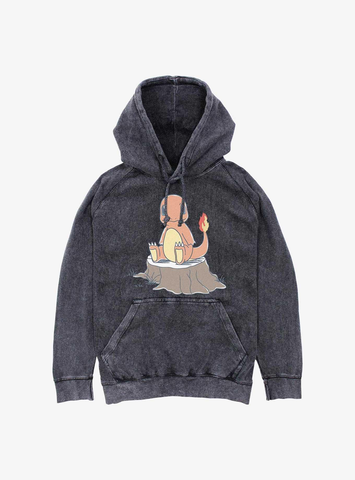 Pokemon Charmander Simple Mineral Wash Hoodie, , hi-res