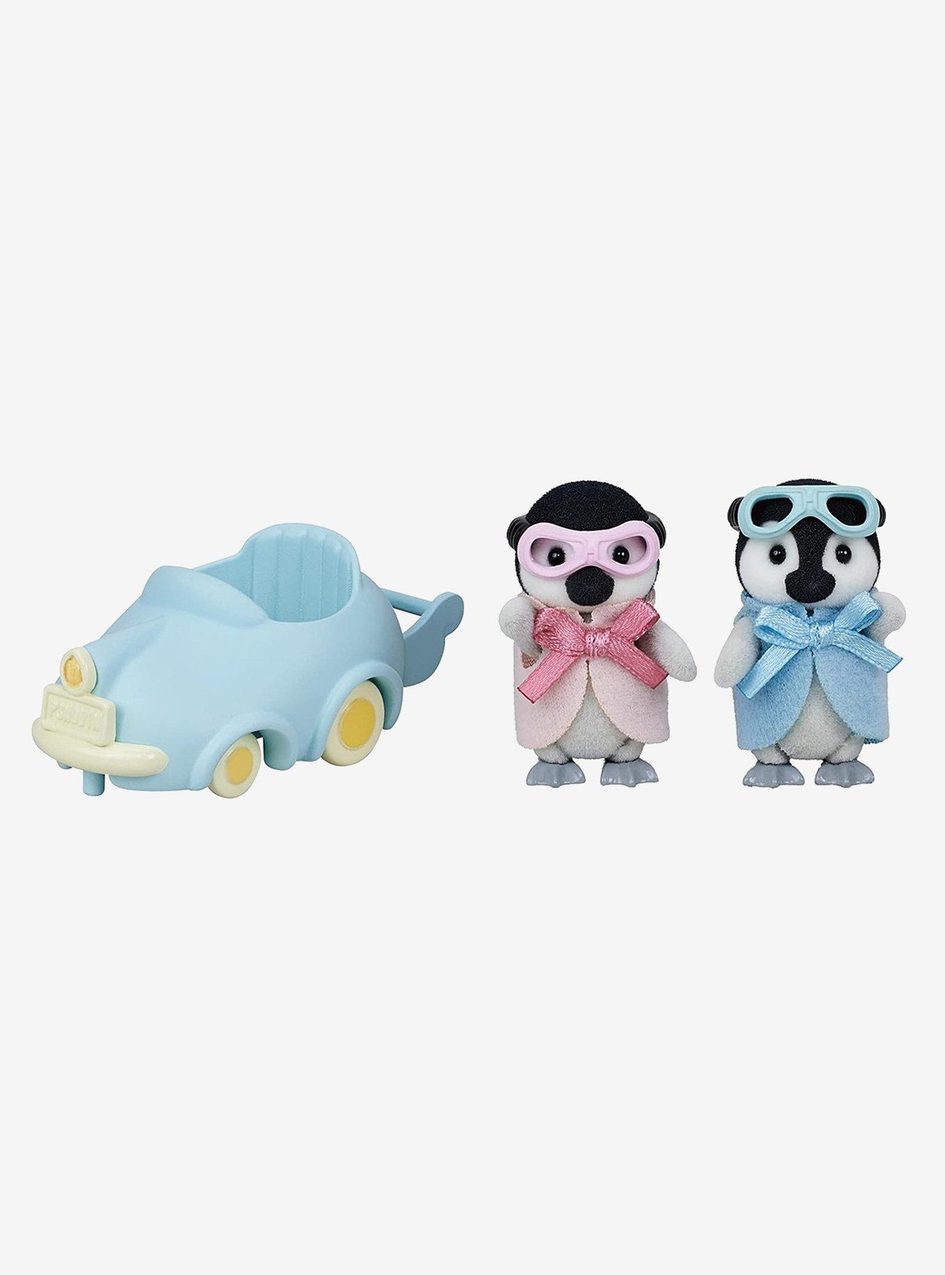 Calico Critters Penguin Babies Ride ‘n Play Figure Set, , hi-res