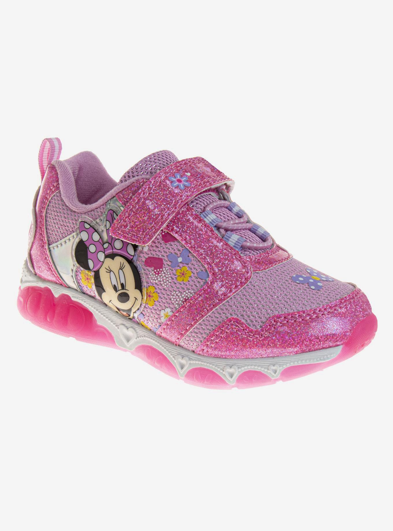 Disney Minnie Mouse Toddler & Girls Light Up Sneakers, , hi-res