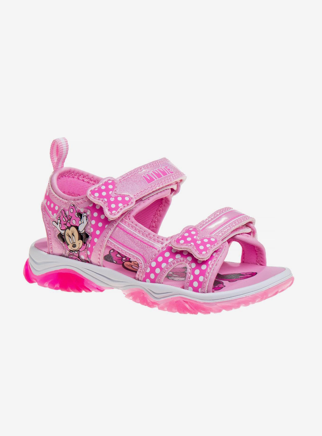 Disney Minnie Mouse Toddler & Girls Light Up Sandals, , hi-res