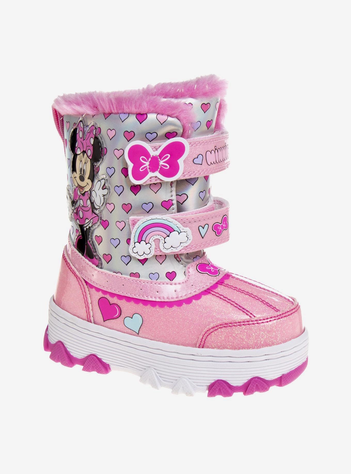 Disney Minnie Mouse Toddler & Girls Snow Boots, PINK, hi-res