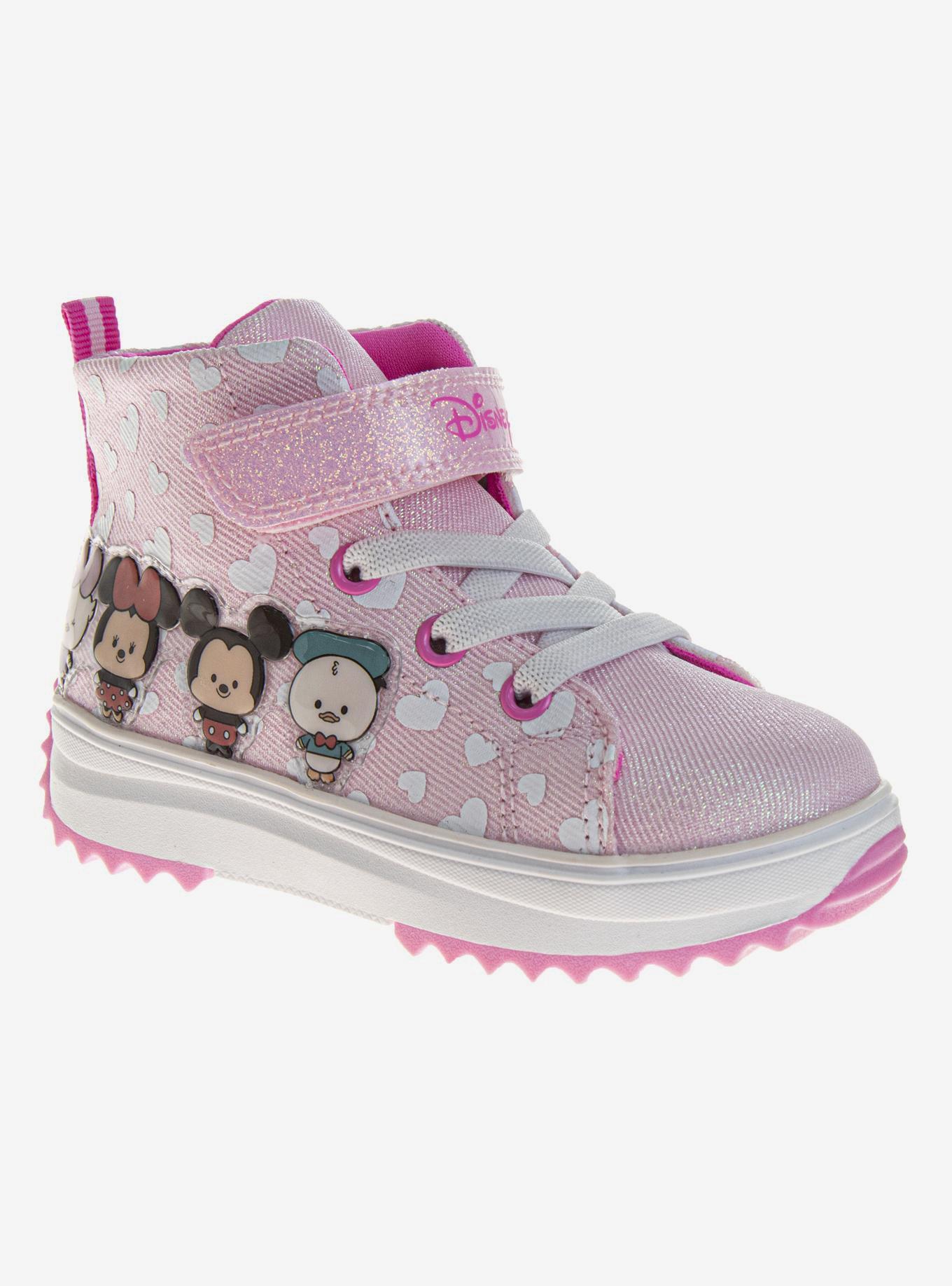 Disney Minnie Mouse High Top Toddler & Youth Platform Sneakers, PINK, hi-res