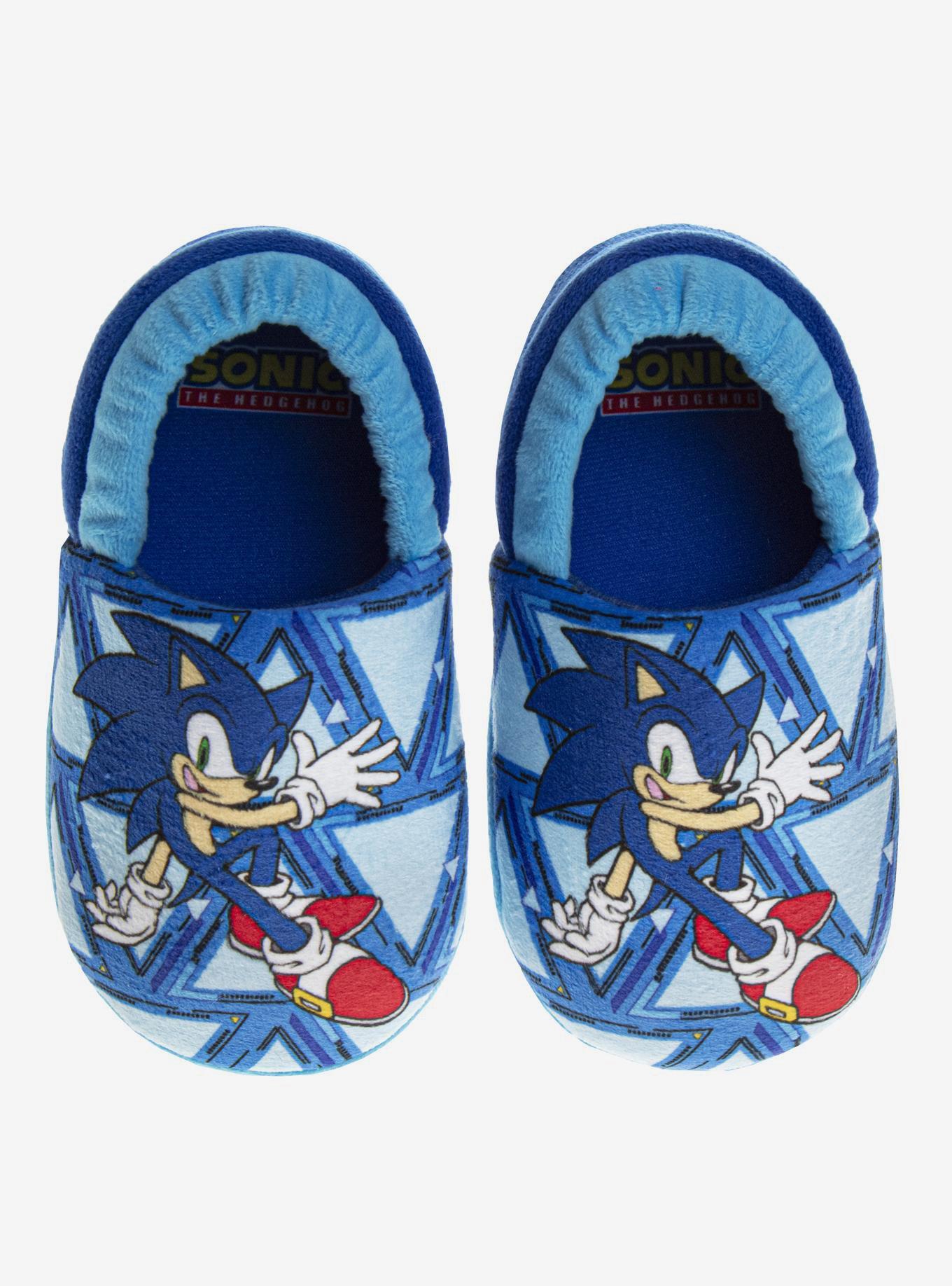Sega Sonic The Hedgehog Toddler & Boys Dual Sizes Slippers, , hi-res