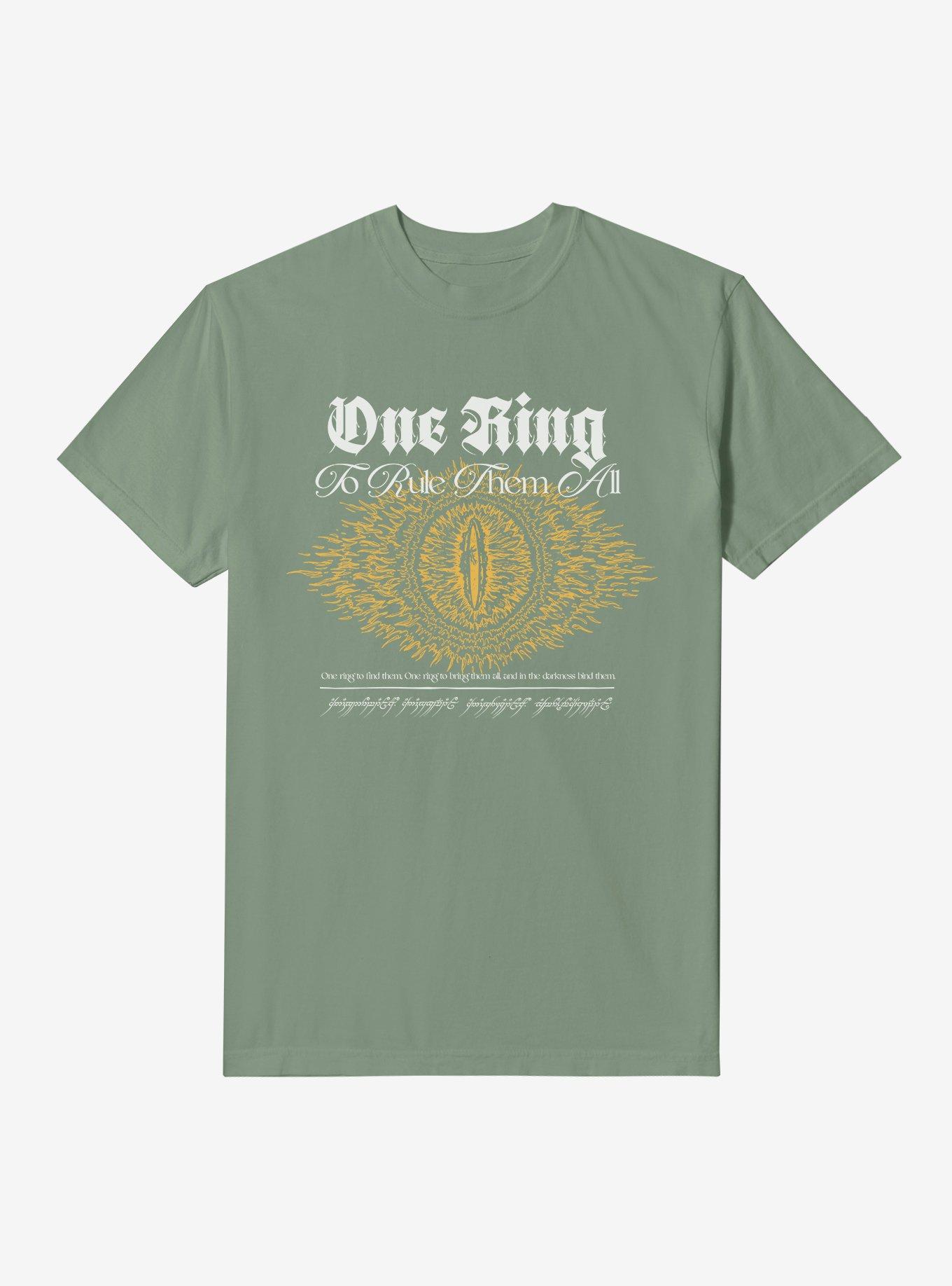 The Lord Of The Rings One Ring Eye Of Sauron Garment Dye T-Shirt, , hi-res