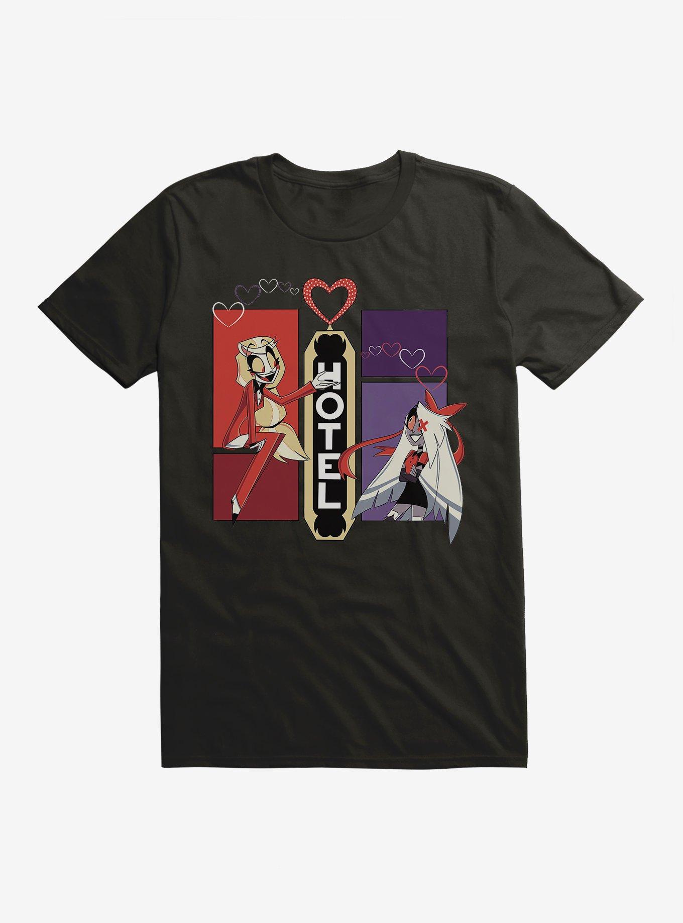 Hazbin Hotel Charlie & Vaggie T-Shirt, BLACK, hi-res