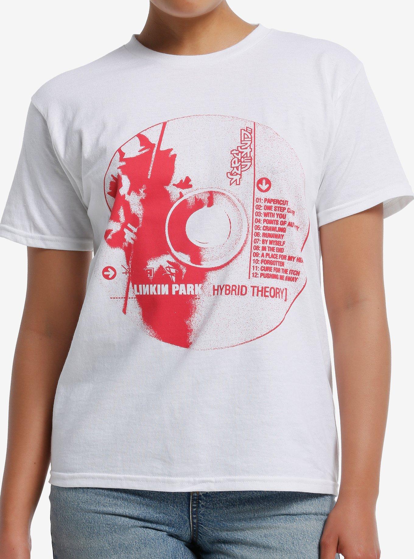 Linkin Park Hybrid Theory CD Shrunken Fit Girls T-Shirt, , hi-res