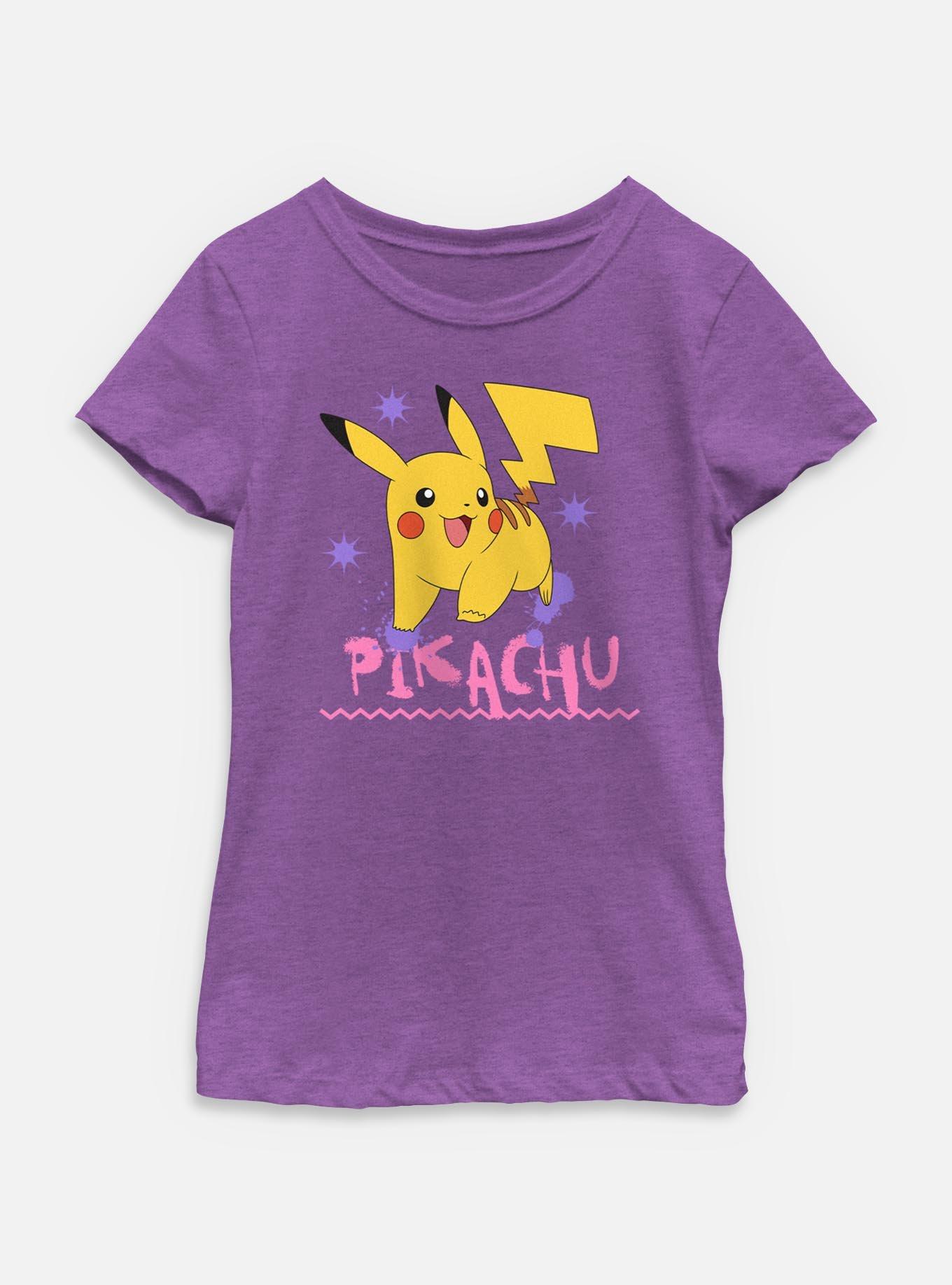 Pokemon Pikachu Splatter Youth Girls T-Shirt, , hi-res