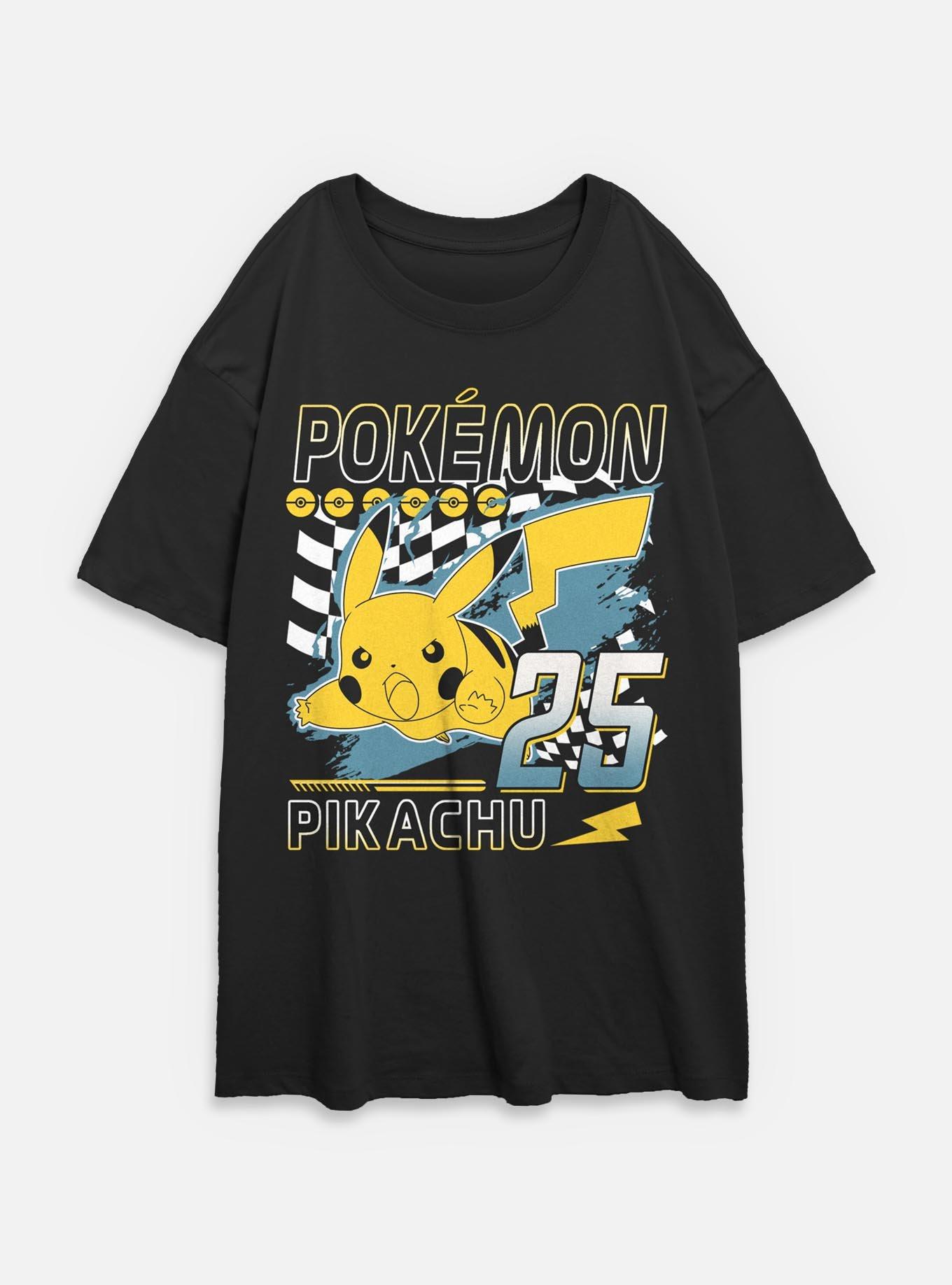 Pokemon Pikachu Lighting Strike Womens Oversized T-Shirt, , hi-res