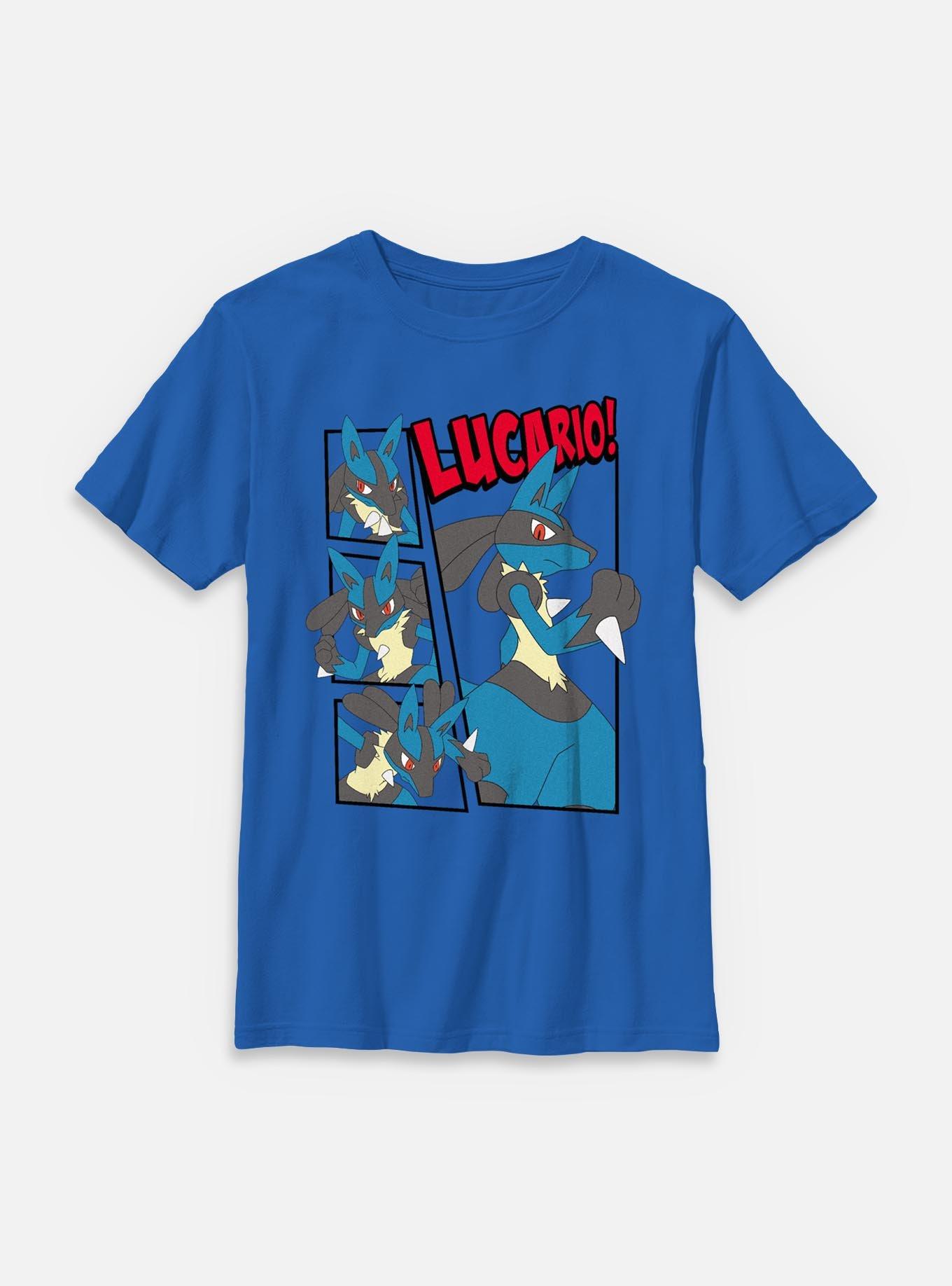 Pokemon Lucario Box Frames Youth T-Shirt, , hi-res