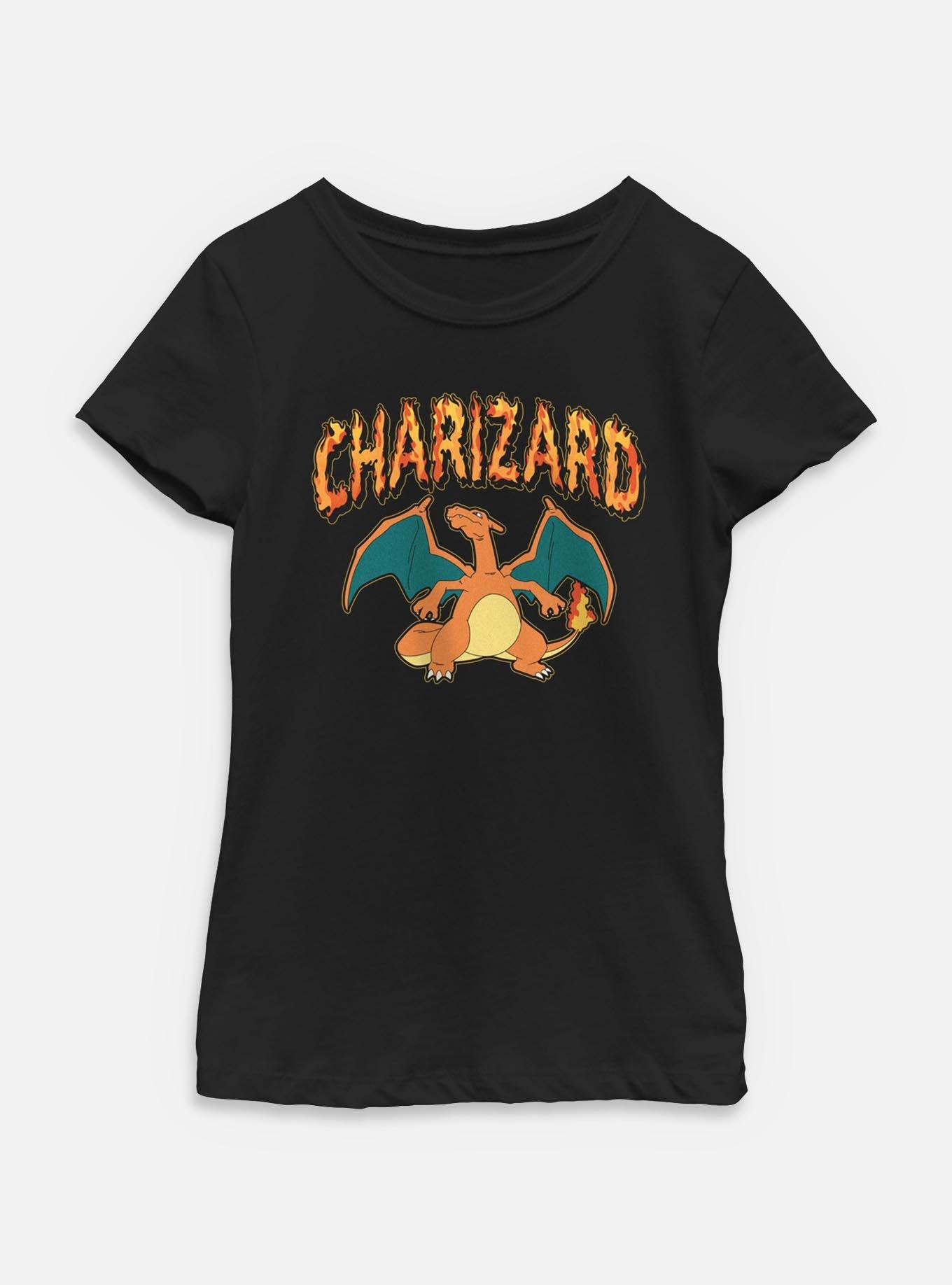 Pokemon Charizard Fire Type Youth Girls T-Shirt, , hi-res