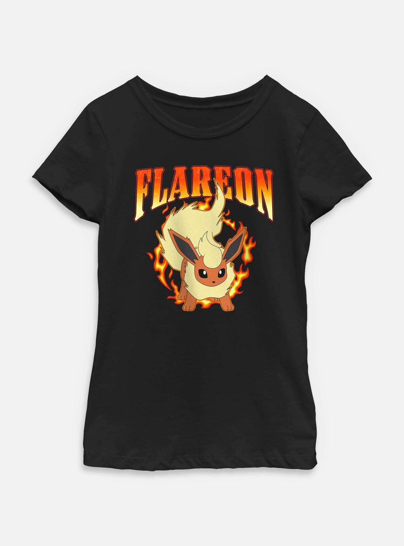 Pokemon Flareon Fire Attack Type Youth Girls T-Shirt, , hi-res