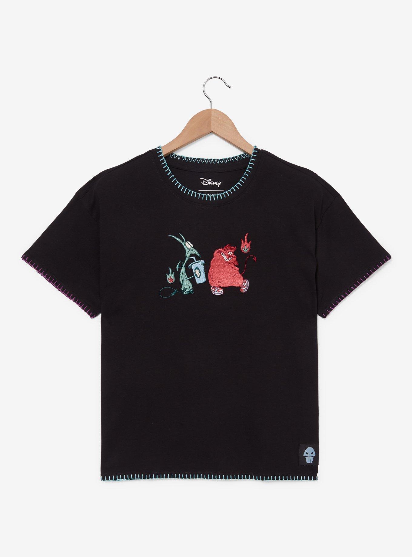 Disney Hercules Pain & Panic Embroidered Women's T-Shirt - BoxLunch Exclusive, , hi-res