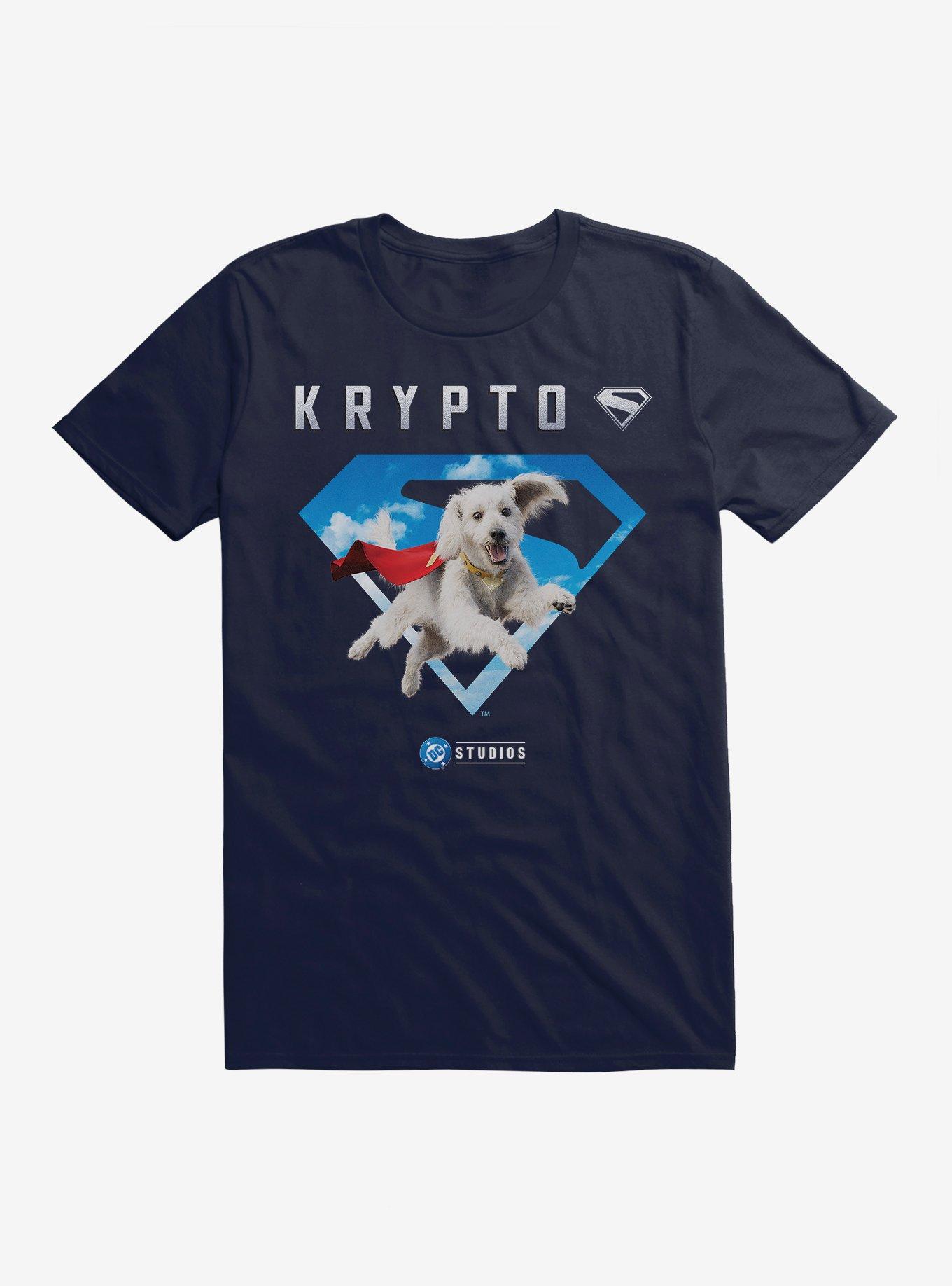 DC Superman Krypto The Superdog T-Shirt, NAVY, hi-res