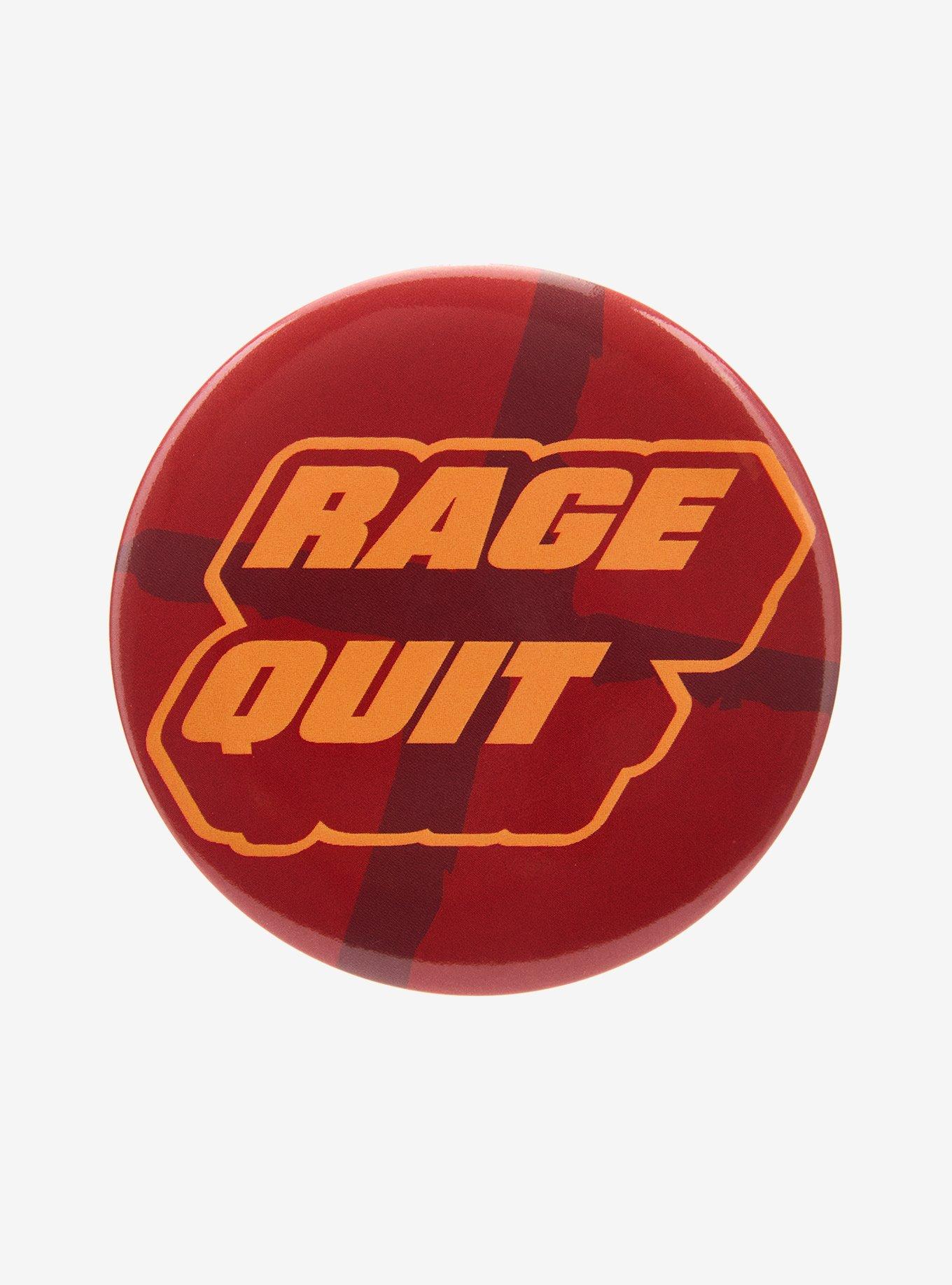 Rage Quit 3 Inch Button, , hi-res