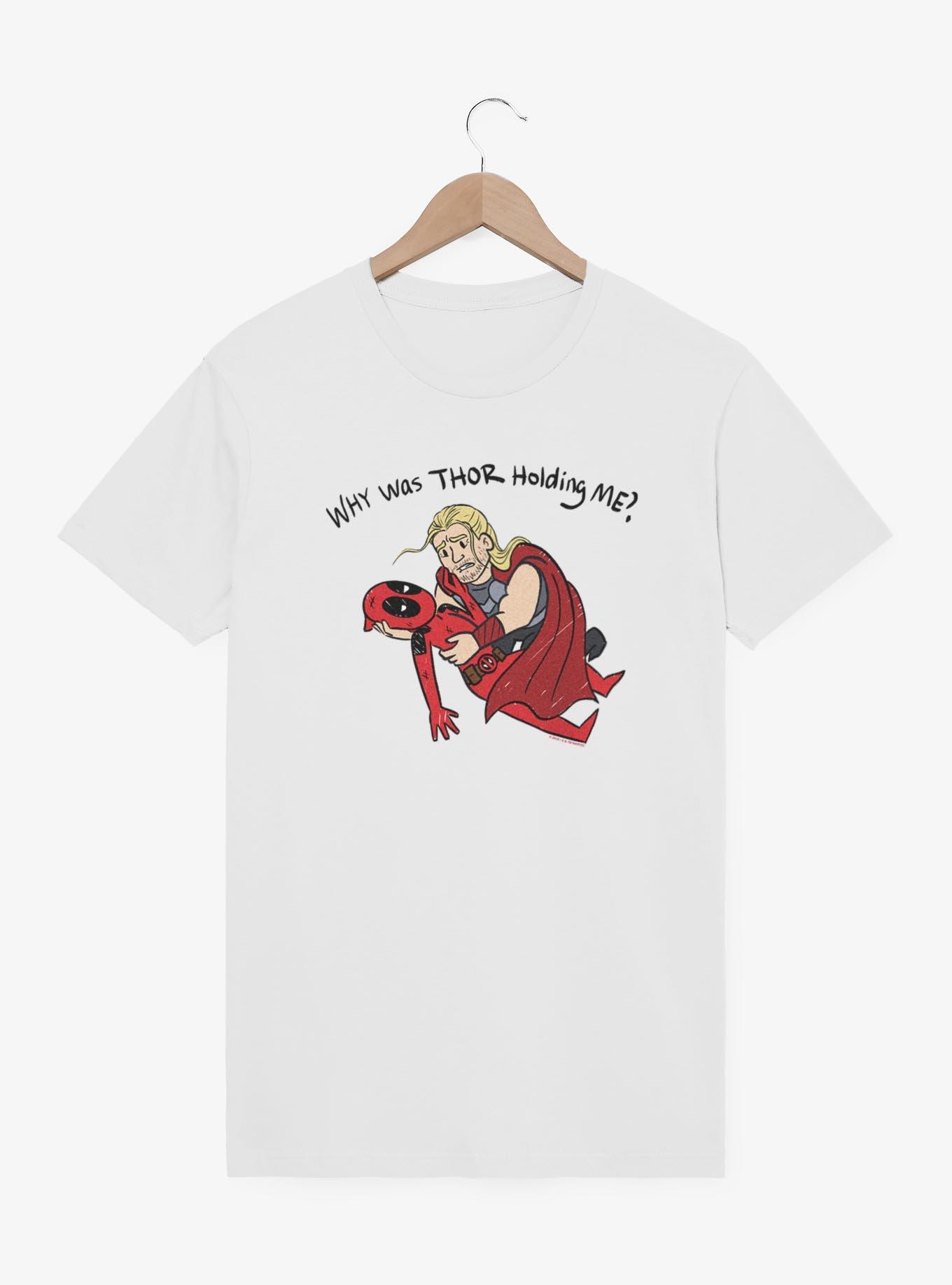 Marvel Deadpool & Wolverine Thor Holding Me T-Shirt, WHITE, hi-res