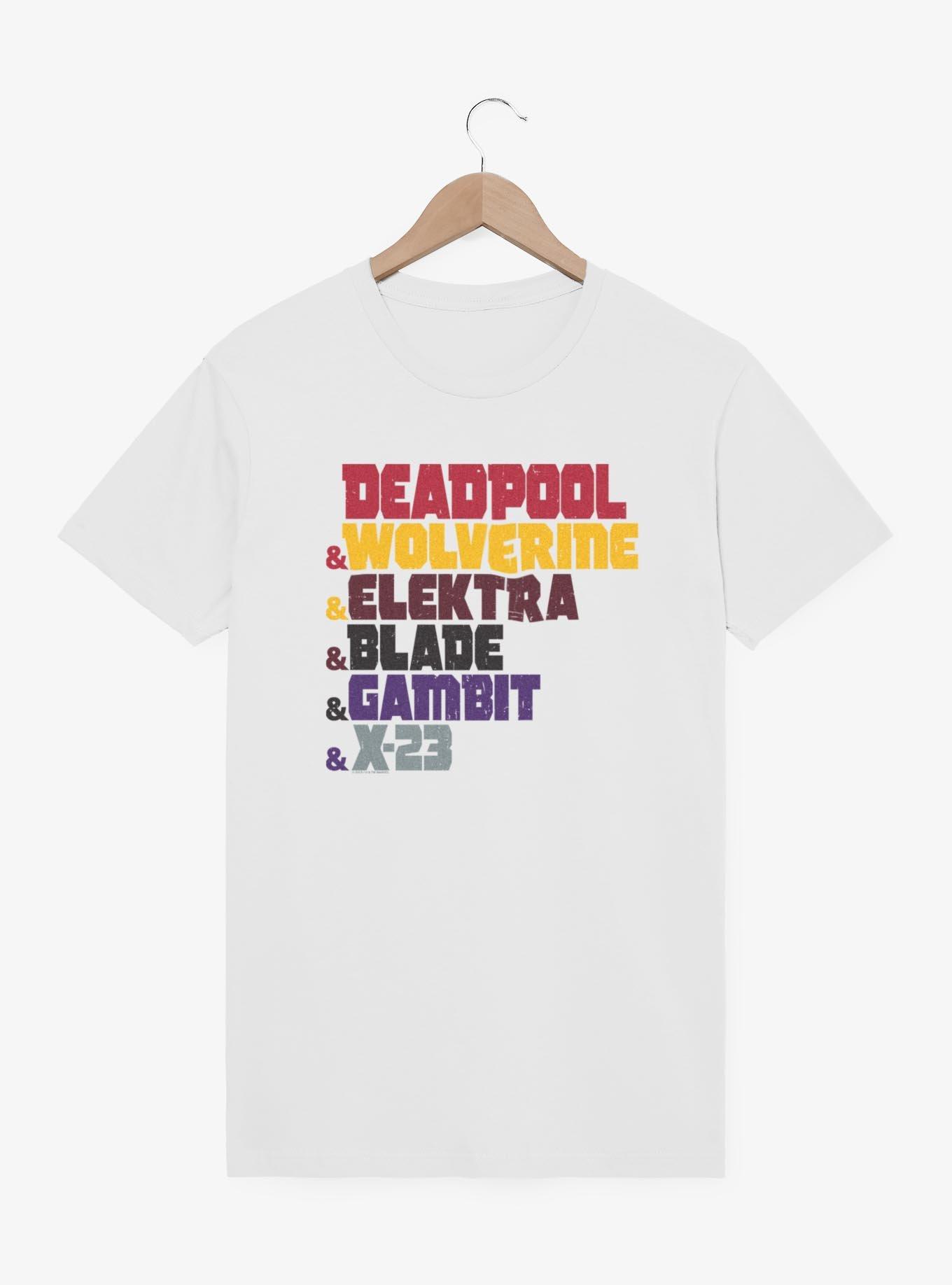Marvel Deadpool & Wolverine Team Names T-Shirt, , hi-res