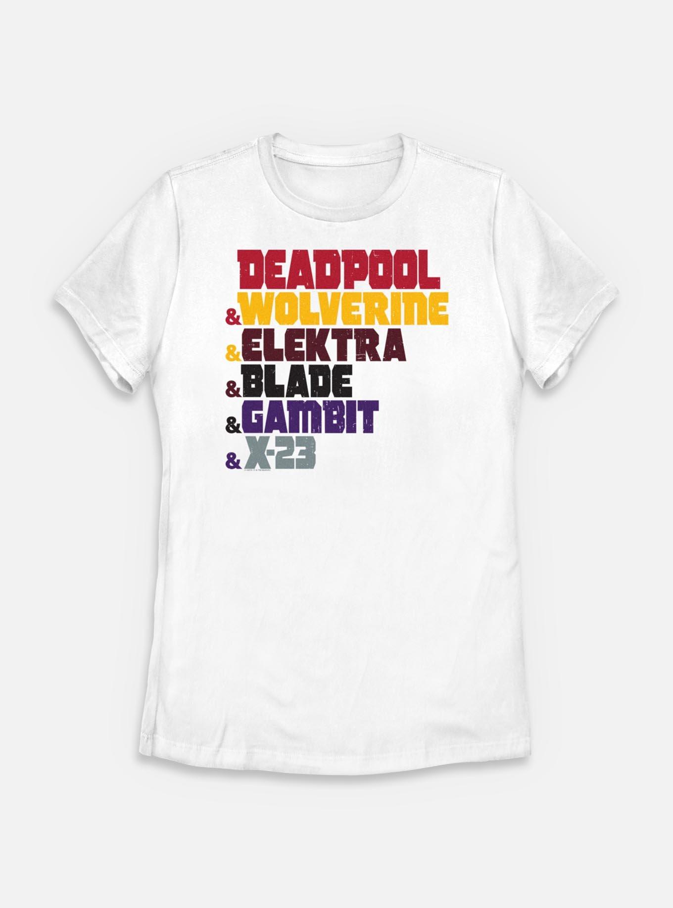 Marvel Deadpool & Wolverine Team Names Womens T-Shirt, , hi-res