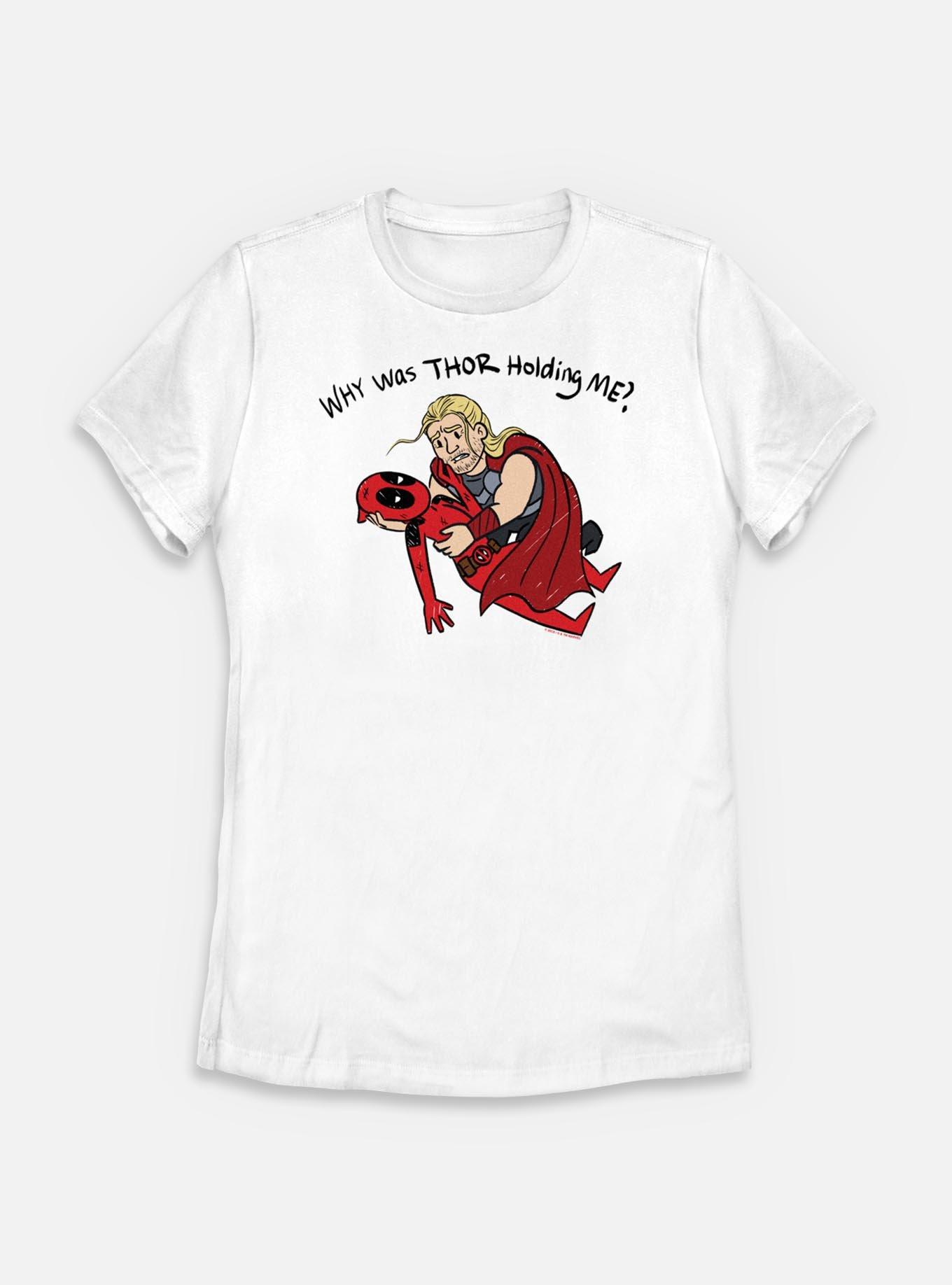 Marvel Deadpool & Wolverine Thor Holding Me Womens T-Shirt, , hi-res