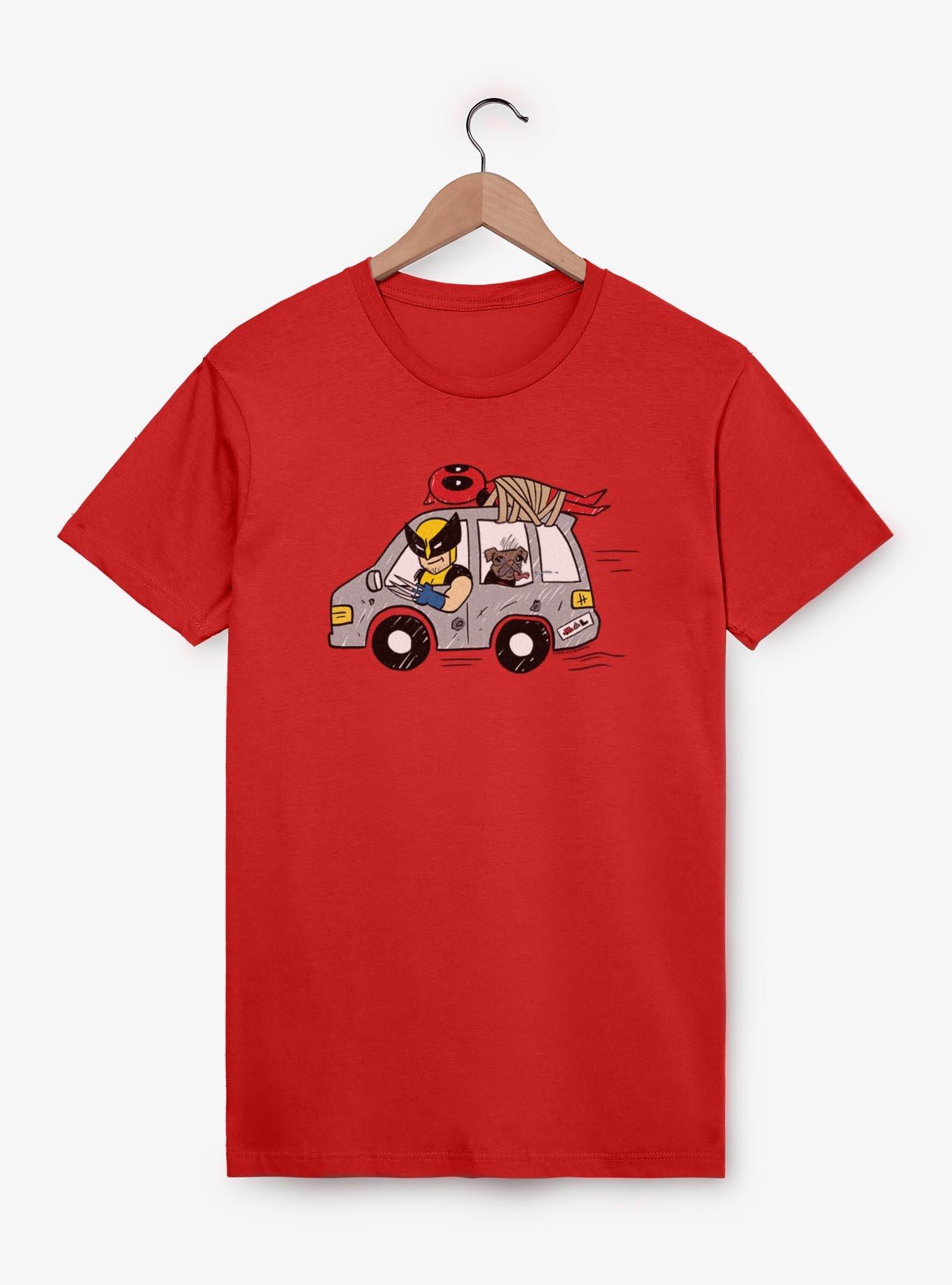 Marvel Deadpool & Wolverine Road Trip With Dogpoo T-Shirt, , hi-res